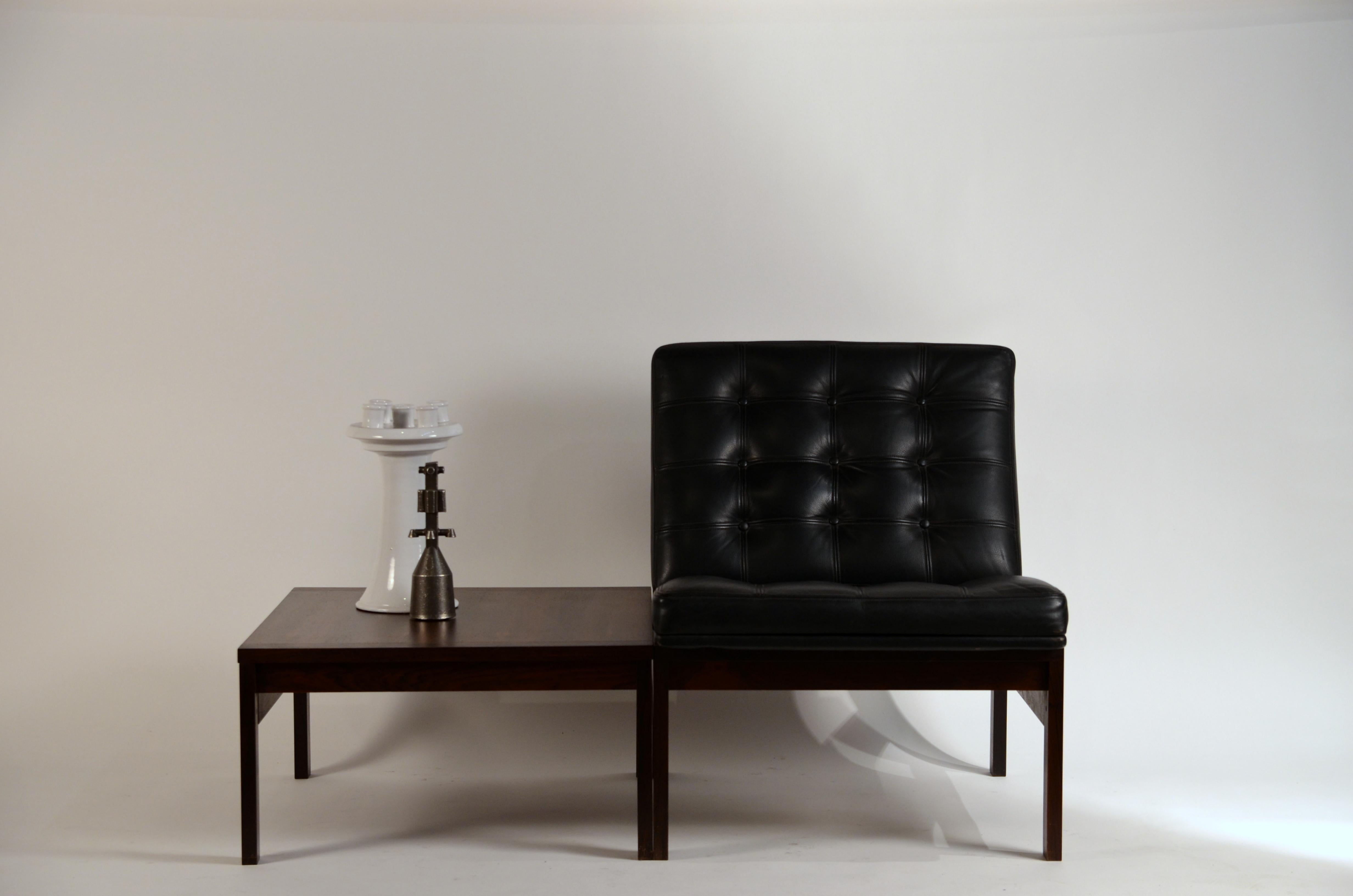 Modular Slipper Chair and Table Elements by Ole Gjerløv-Knudsen for France & Søn 5