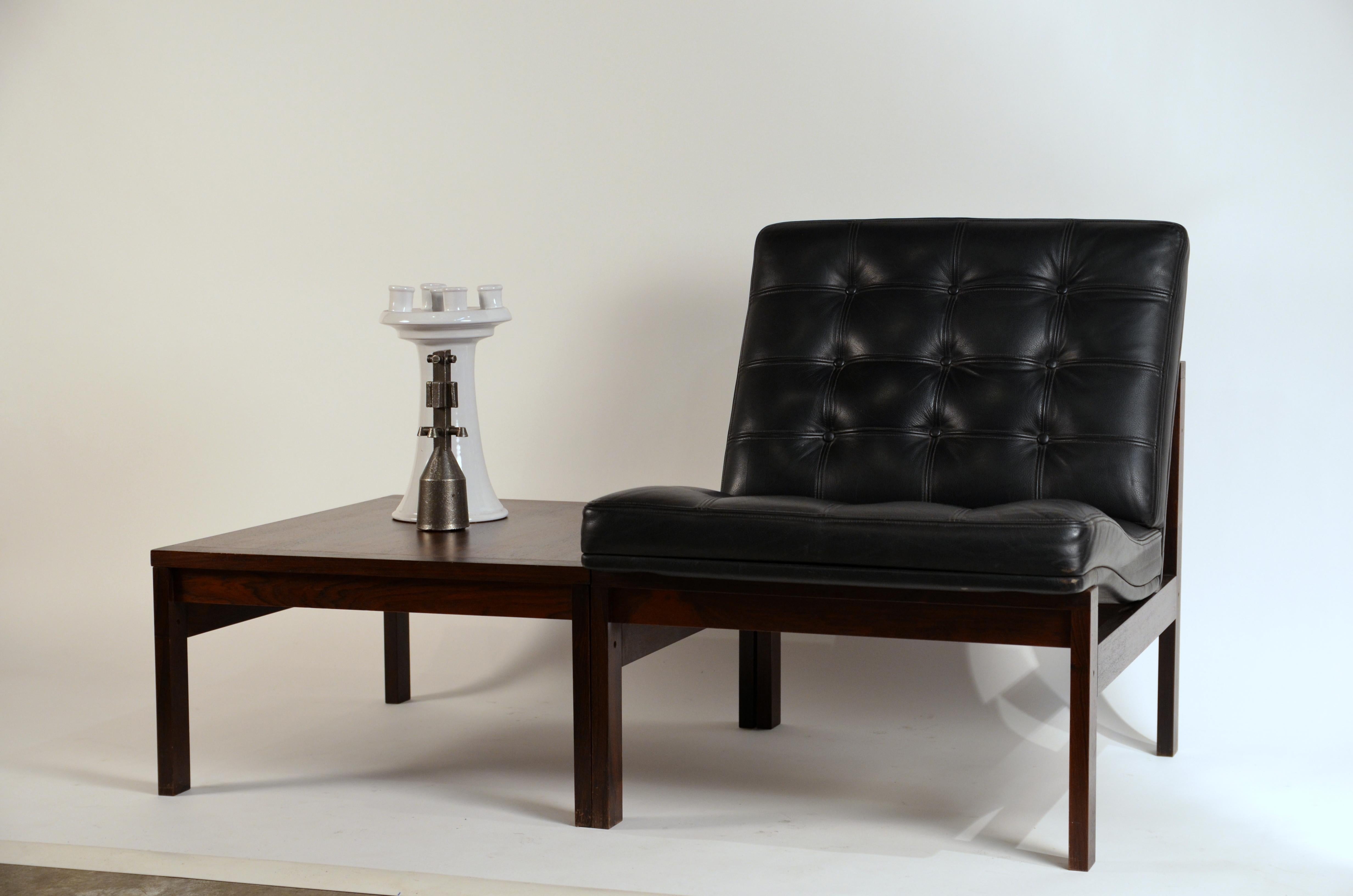 Mid-Century Modern Modular Slipper Chair and Table Elements by Ole Gjerløv-Knudsen for France & Søn