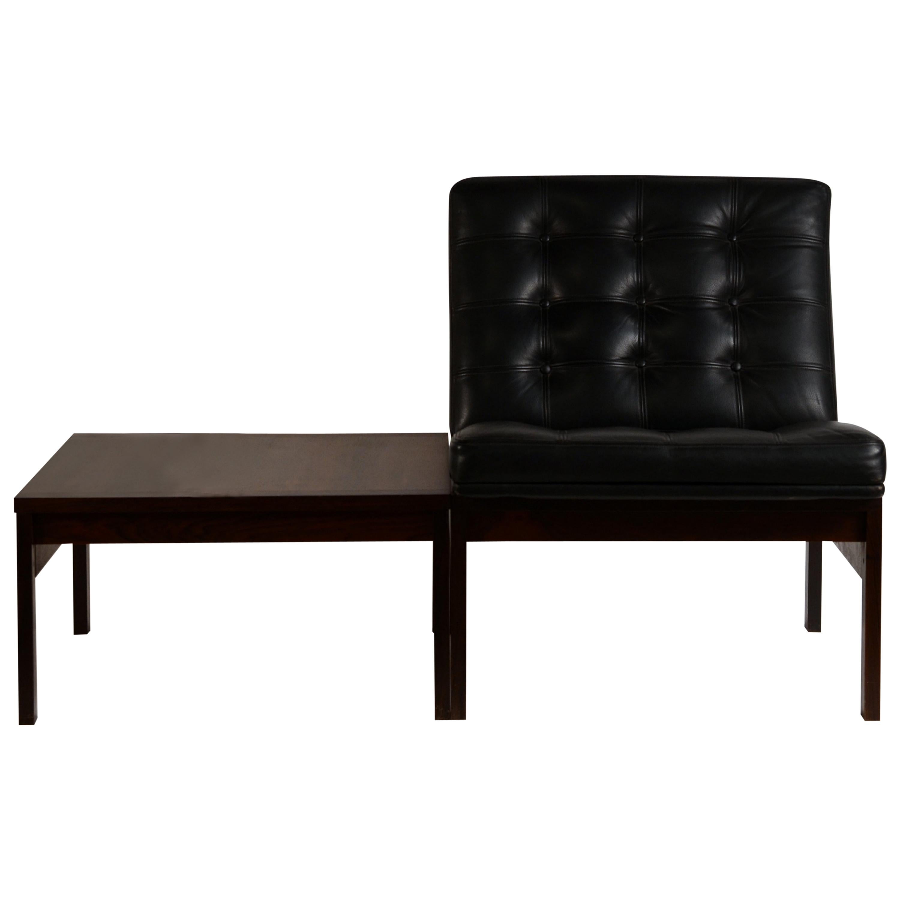 Modular Slipper Chair and Table Elements by Ole Gjerløv-Knudsen for France & Søn