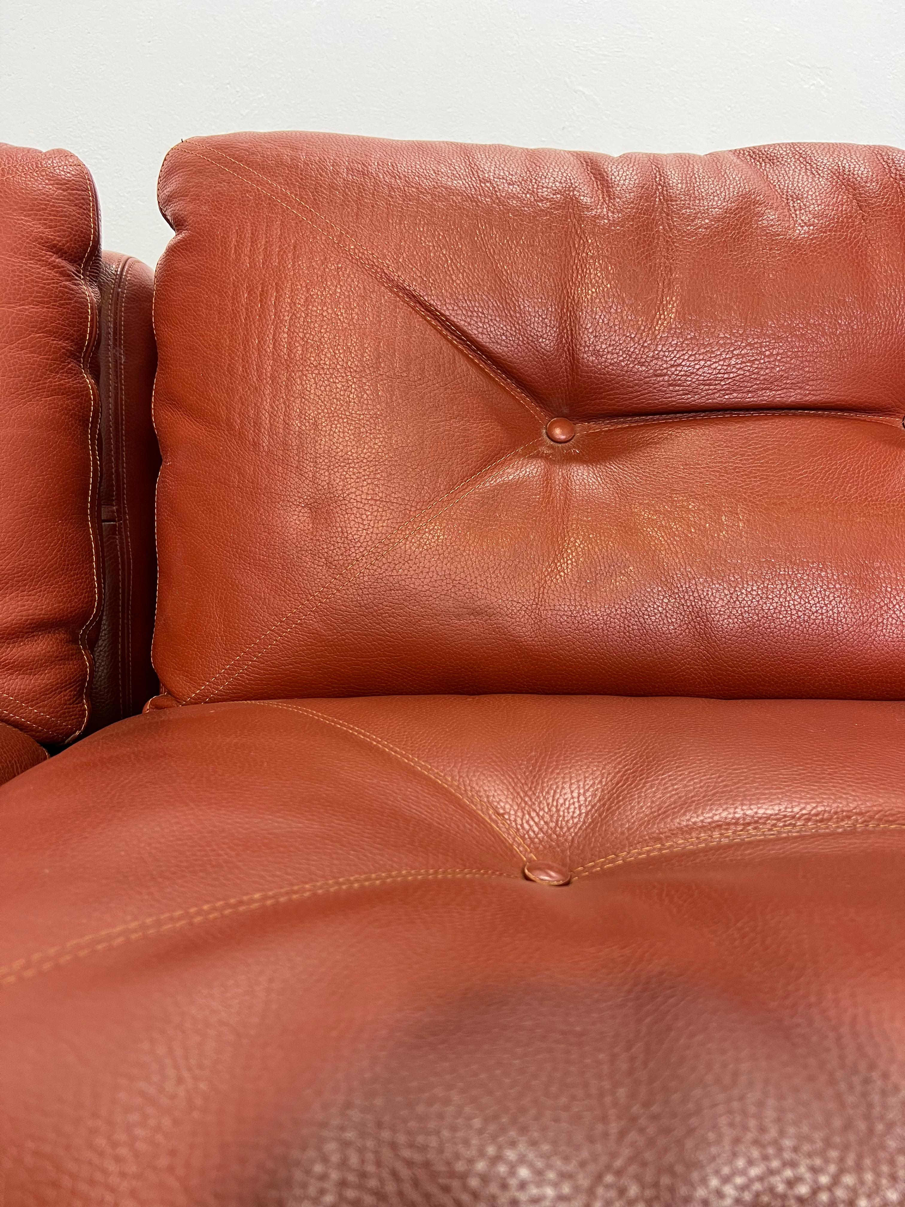 Sofá modular 4 piezas saporiti Cuero en venta
