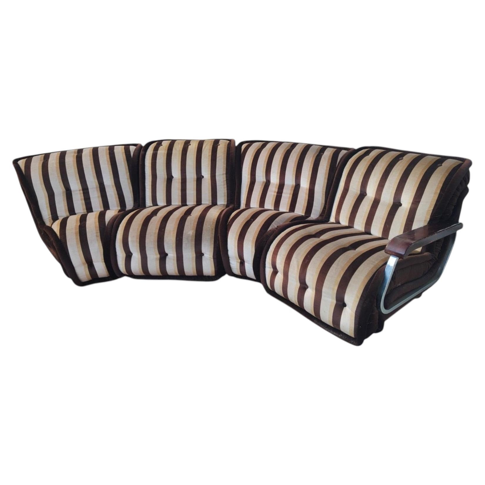 Modular Sofa by Giuseppe Rossi Di Albizzate, 1960s, Set of 4 in vendita