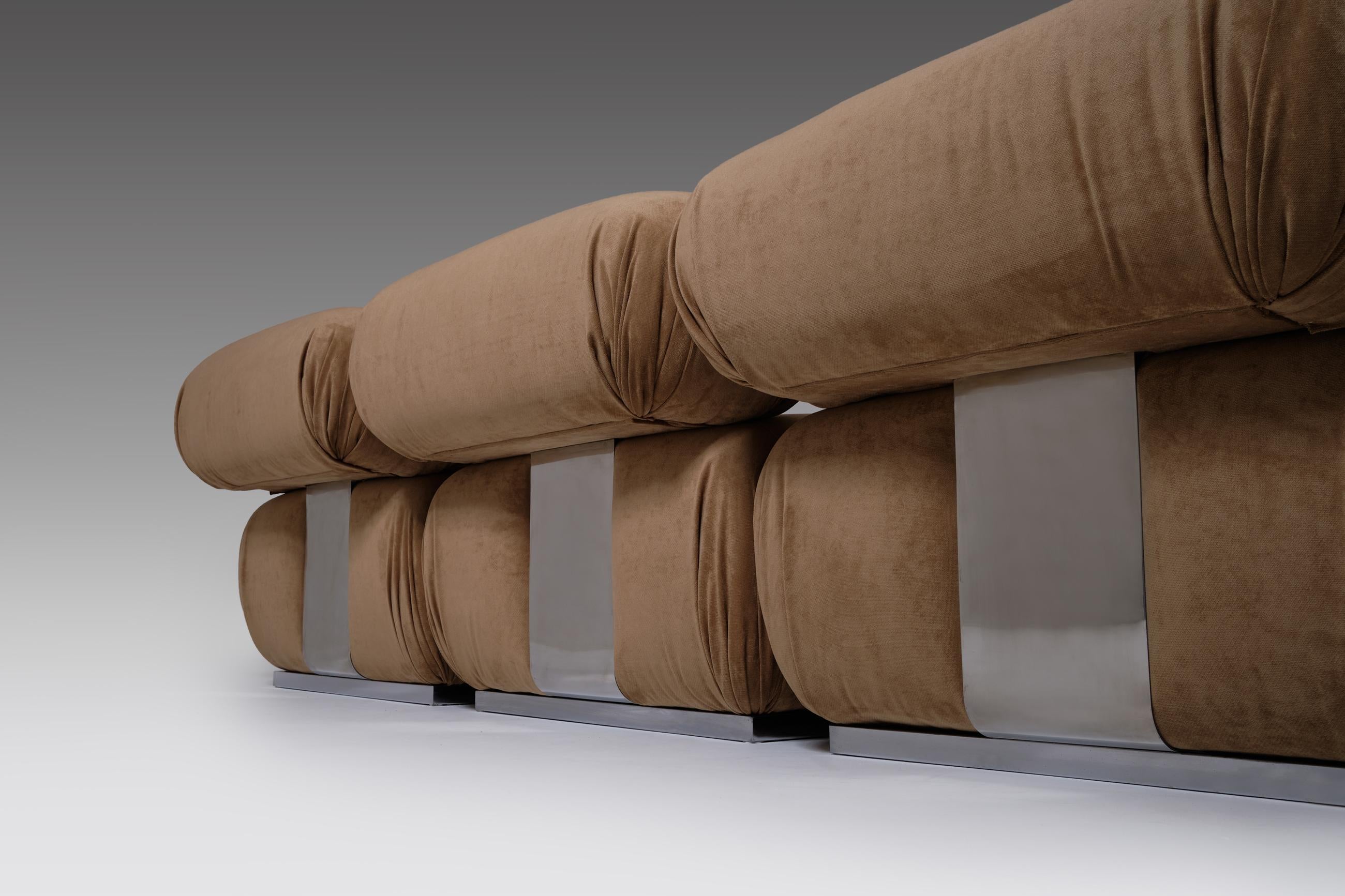 Modular Sofa by Roberto Iera for Felice Rossi, Italy, 1970 In Good Condition In Rotterdam, NL