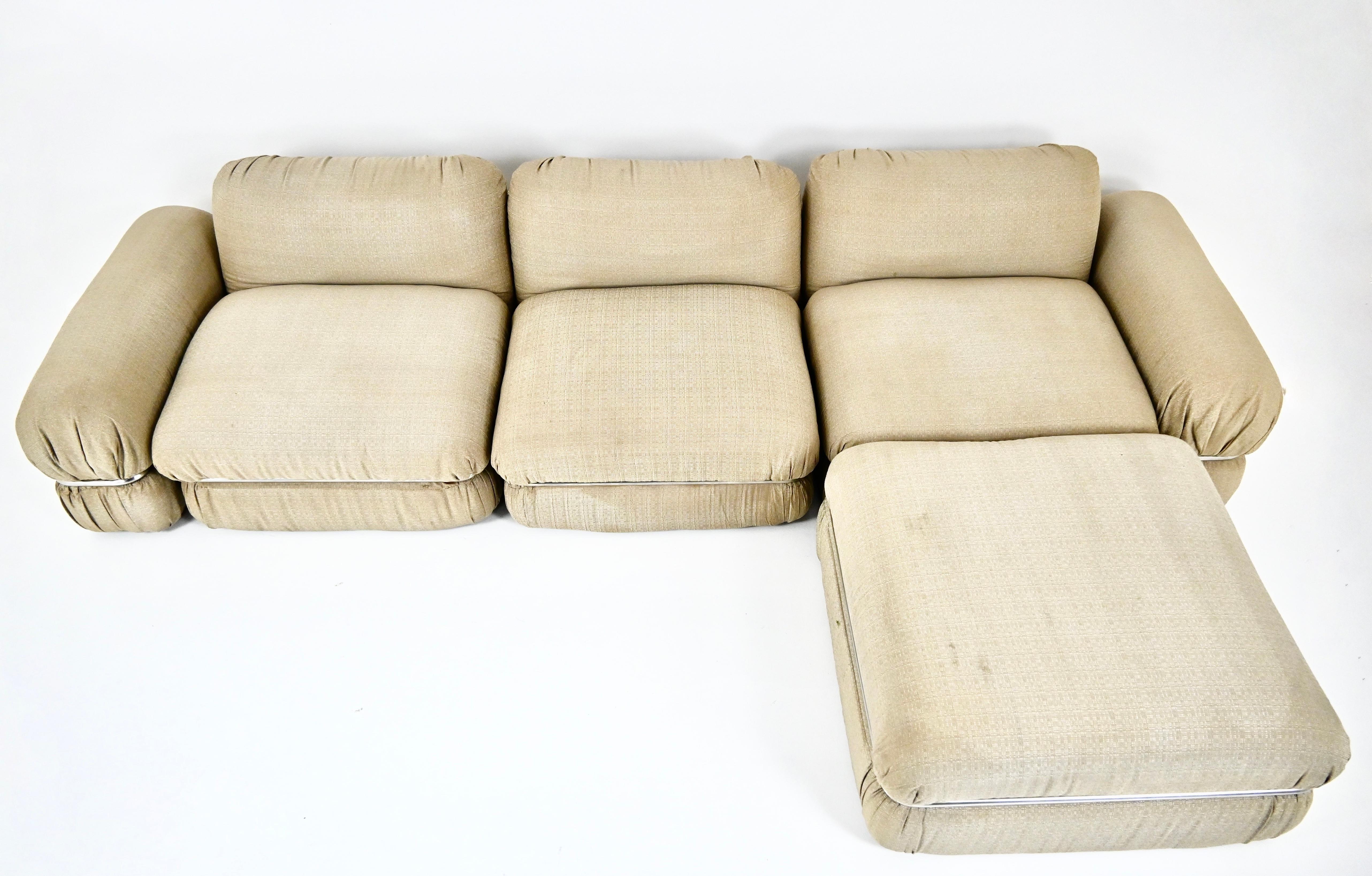 Modular Sofa by Rodolfo Bonetto for Tecnosalotto, 1960s For Sale 4