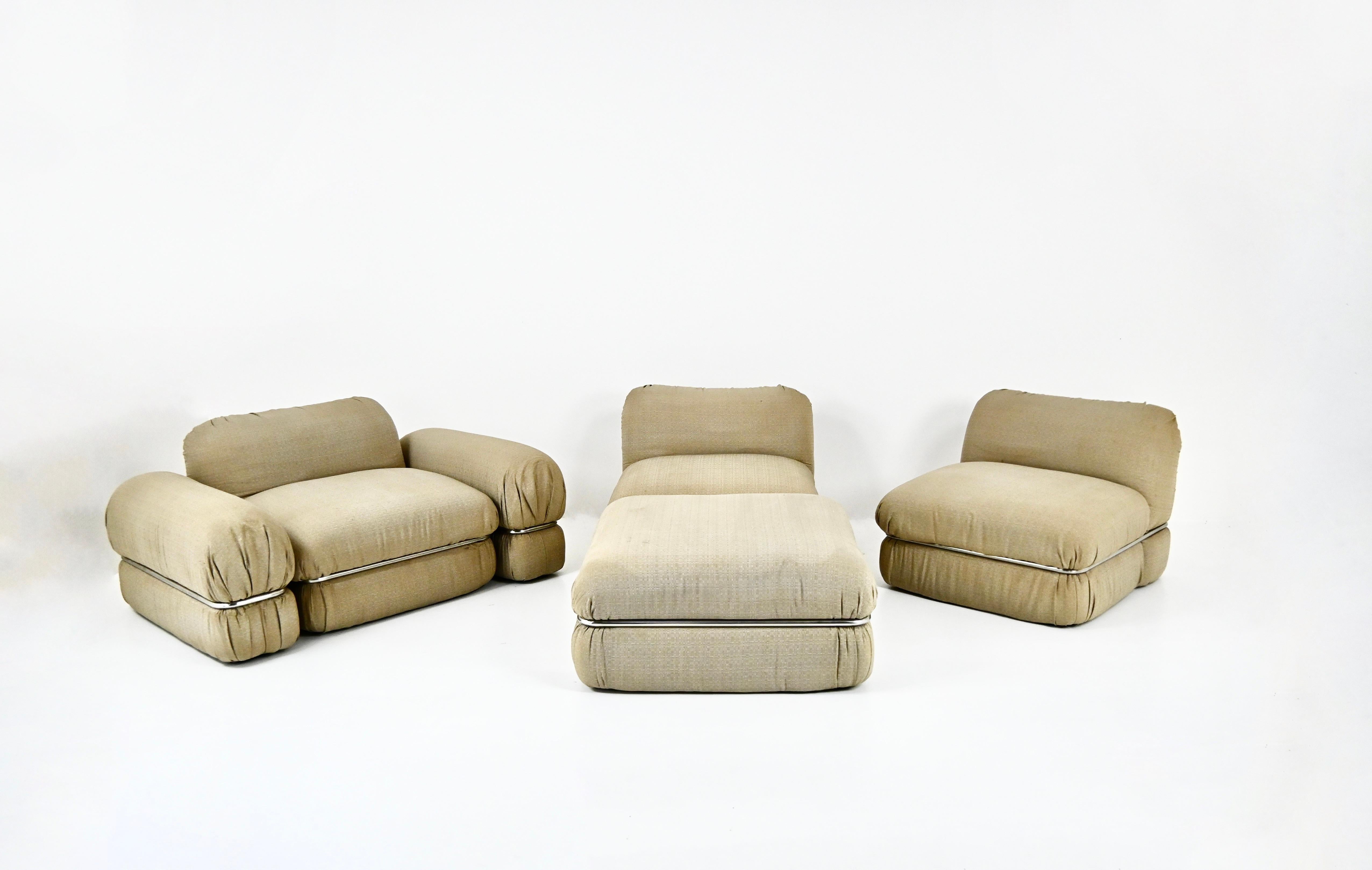 Modular Sofa by Rodolfo Bonetto for Tecnosalotto, 1960s For Sale 1