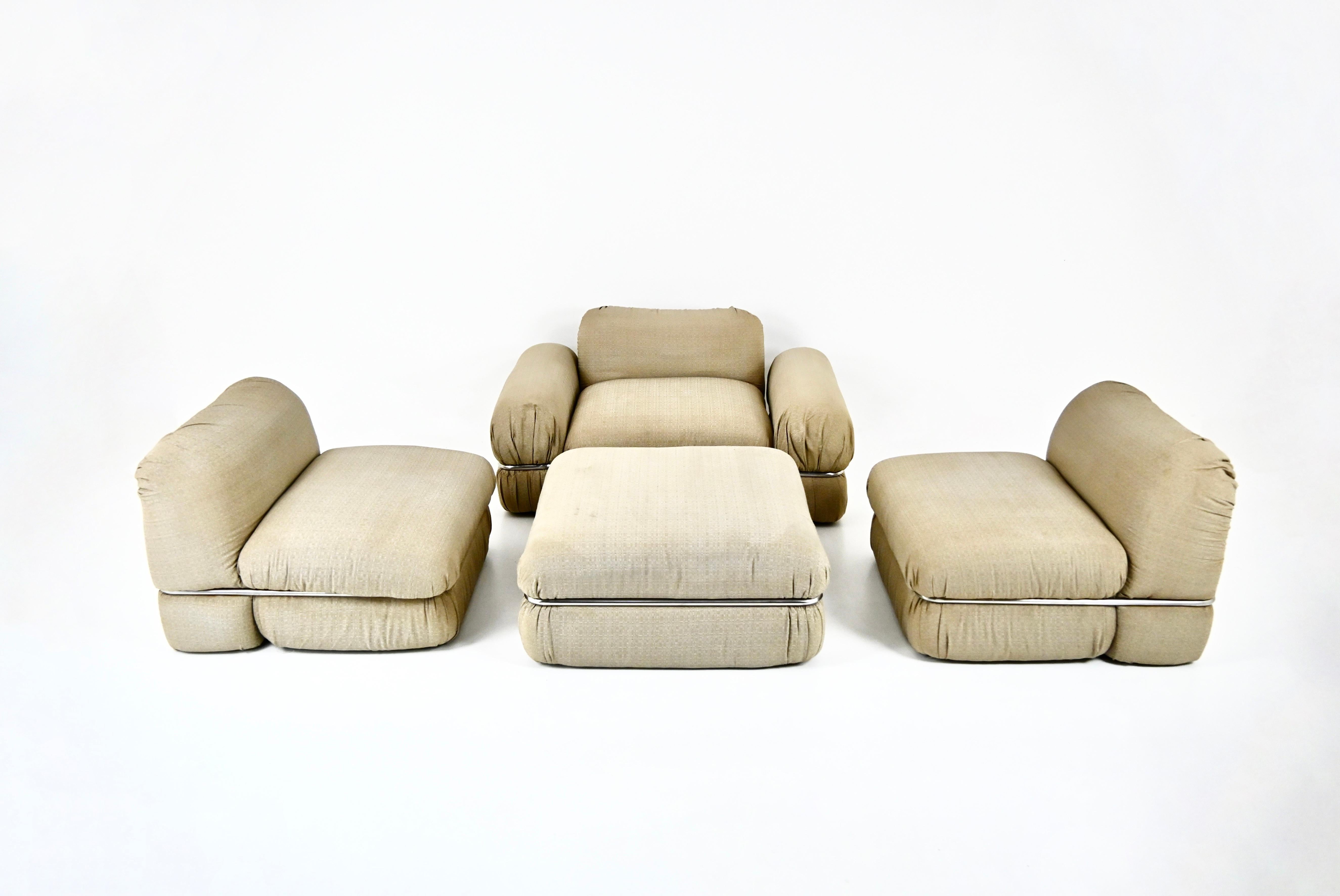 Modular Sofa by Rodolfo Bonetto for Tecnosalotto, 1960s For Sale 2