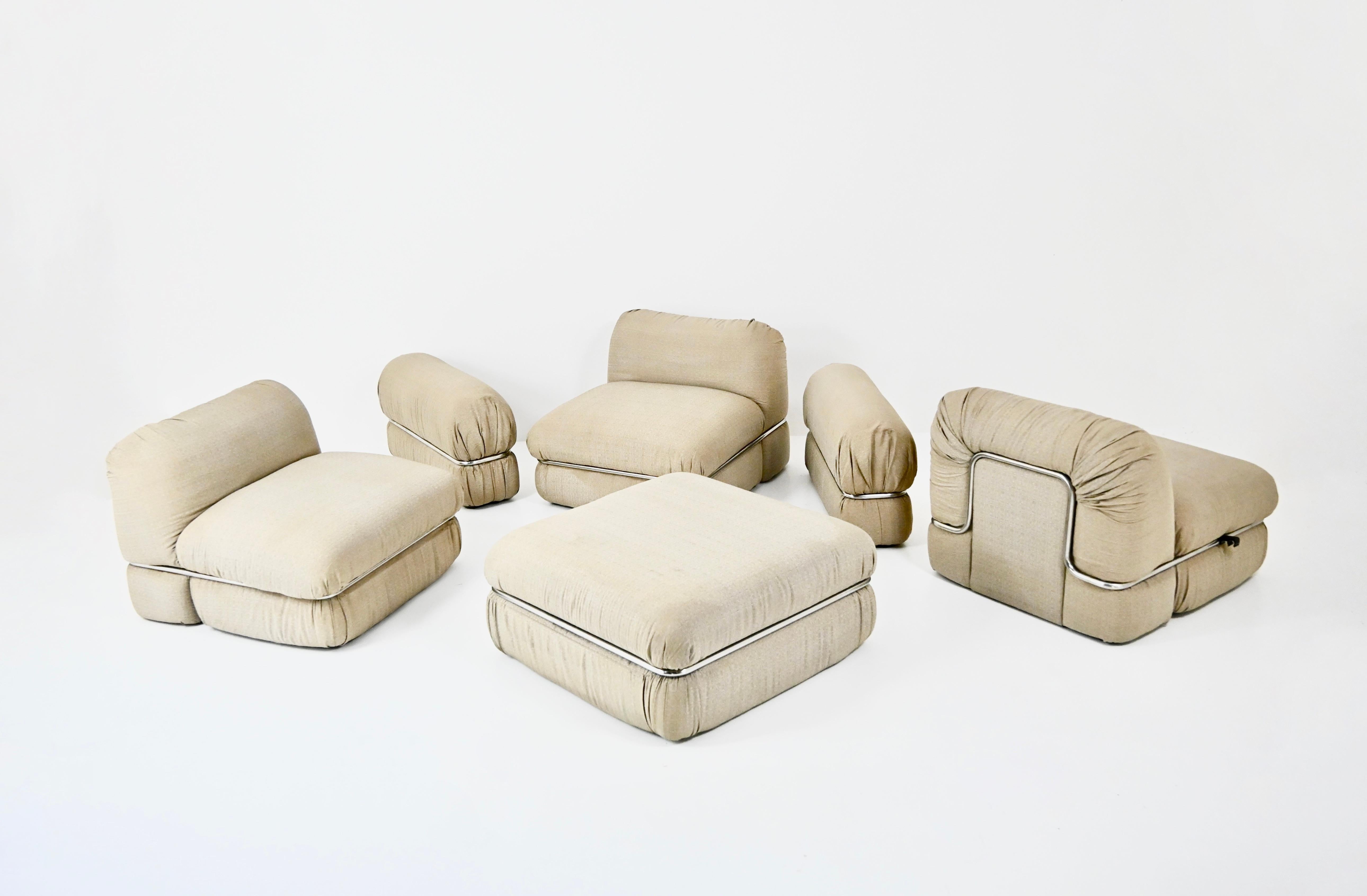 Modular Sofa by Rodolfo Bonetto for Tecnosalotto, 1960s For Sale 3