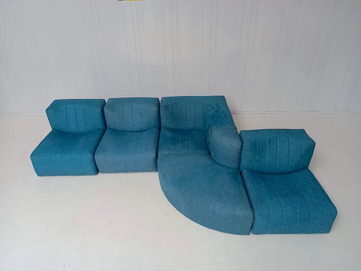 Fabric Modular Sofa by Tito Agnoli for Arflex Model '9000'