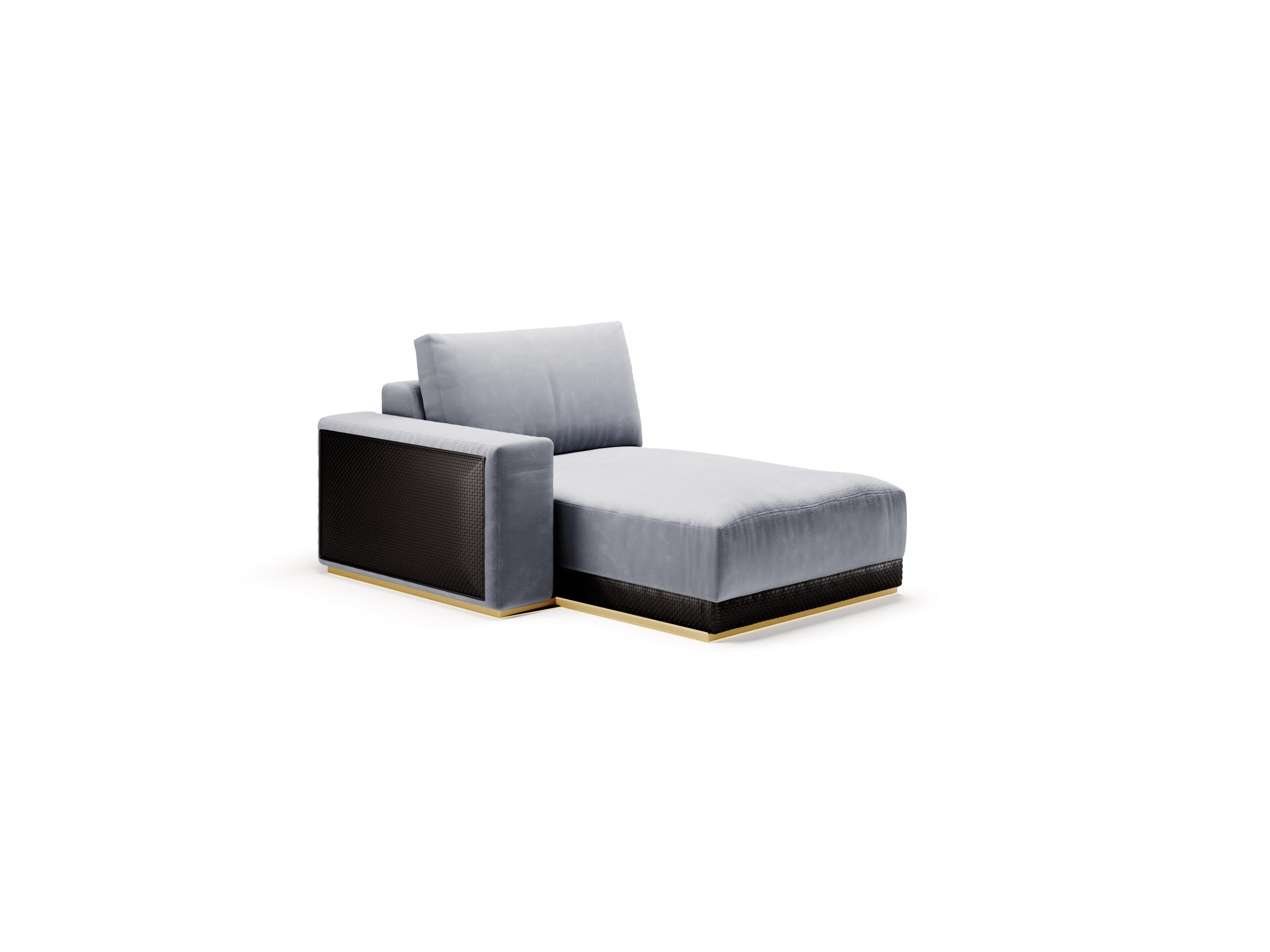 Modular Sofa, Contemporary Sofa Settee Velvet Leather For Sale 3