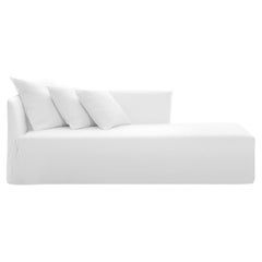 Modular sofa Gervasoni Ghost 30 L-R design Paola Navone - Lino bianco