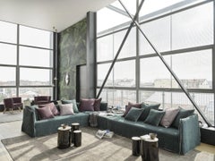 Modular sofa Gervasoni Ghost 31 L-R design Paola Navone - Artist Matisse