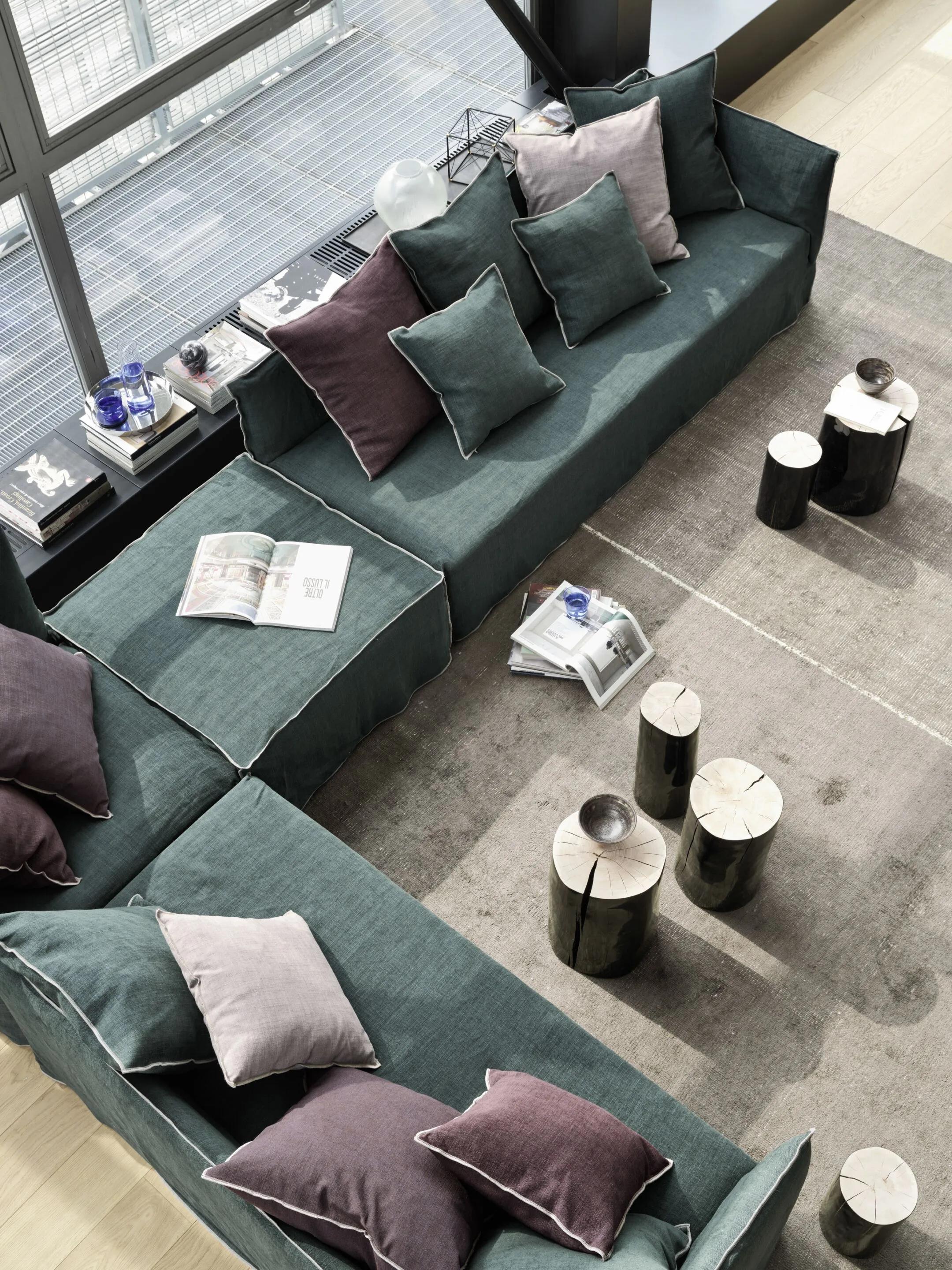 Modular sofa Gervasoni Ghost 31 L-R design Paola Navone - Artist Matisse In New Condition For Sale In Alcamo, IT