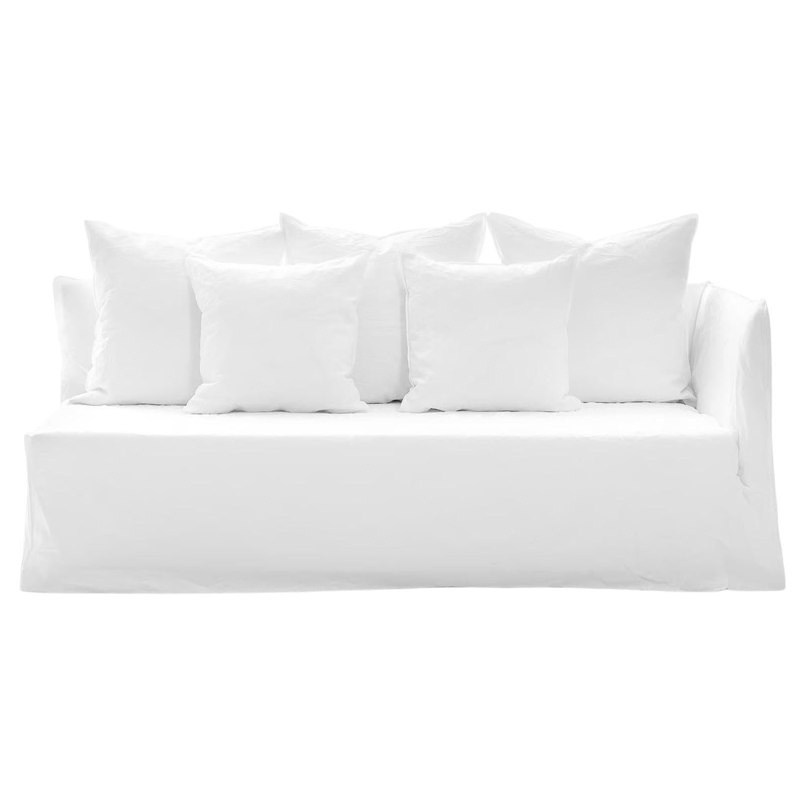 Modular sofa Gervasoni Ghost 31 L-R design Paola Navone - Lino bianco in vendita