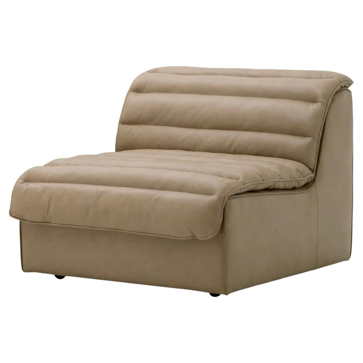 Modular Sofa in Leather, Contemporary Style For Sale