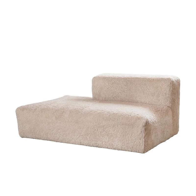 Modular Sofa in New Zealand Curly Short Wool Sheepskin, Denmark, 21st Century In New Condition For Sale In Amsterdam, NL