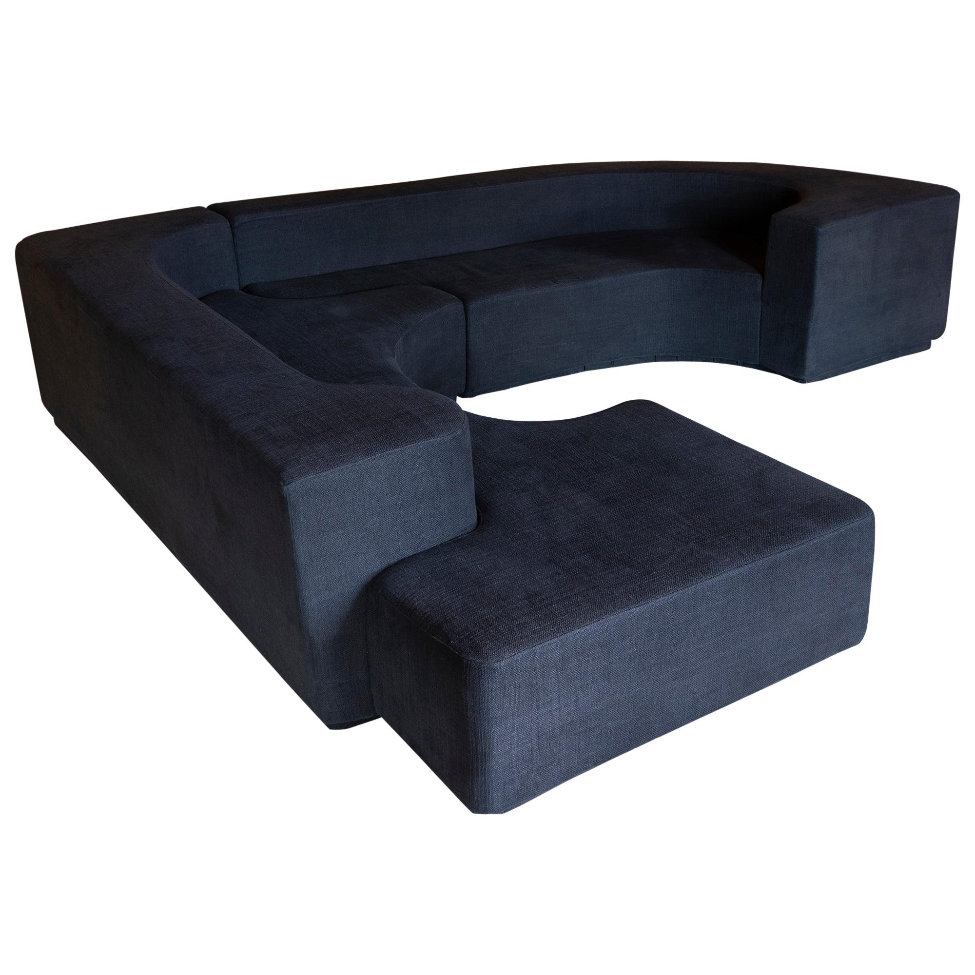 Modular Sofa "Lara" by Stilwood, Grey Linen, Italy, 1968