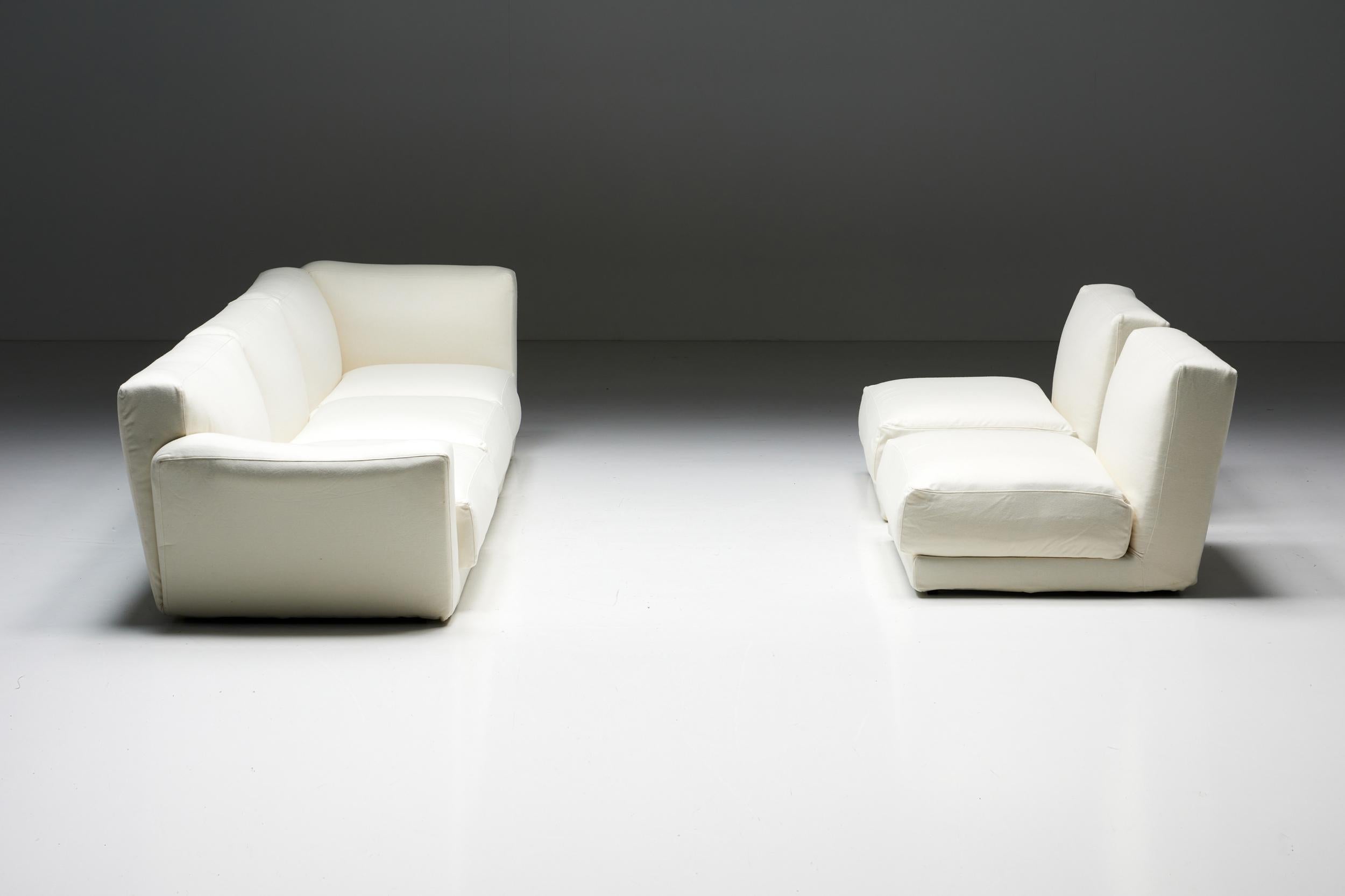 Wool Modular Sofa 'Luis' by Antonio Citterio for B&B Italia, 2007 For Sale