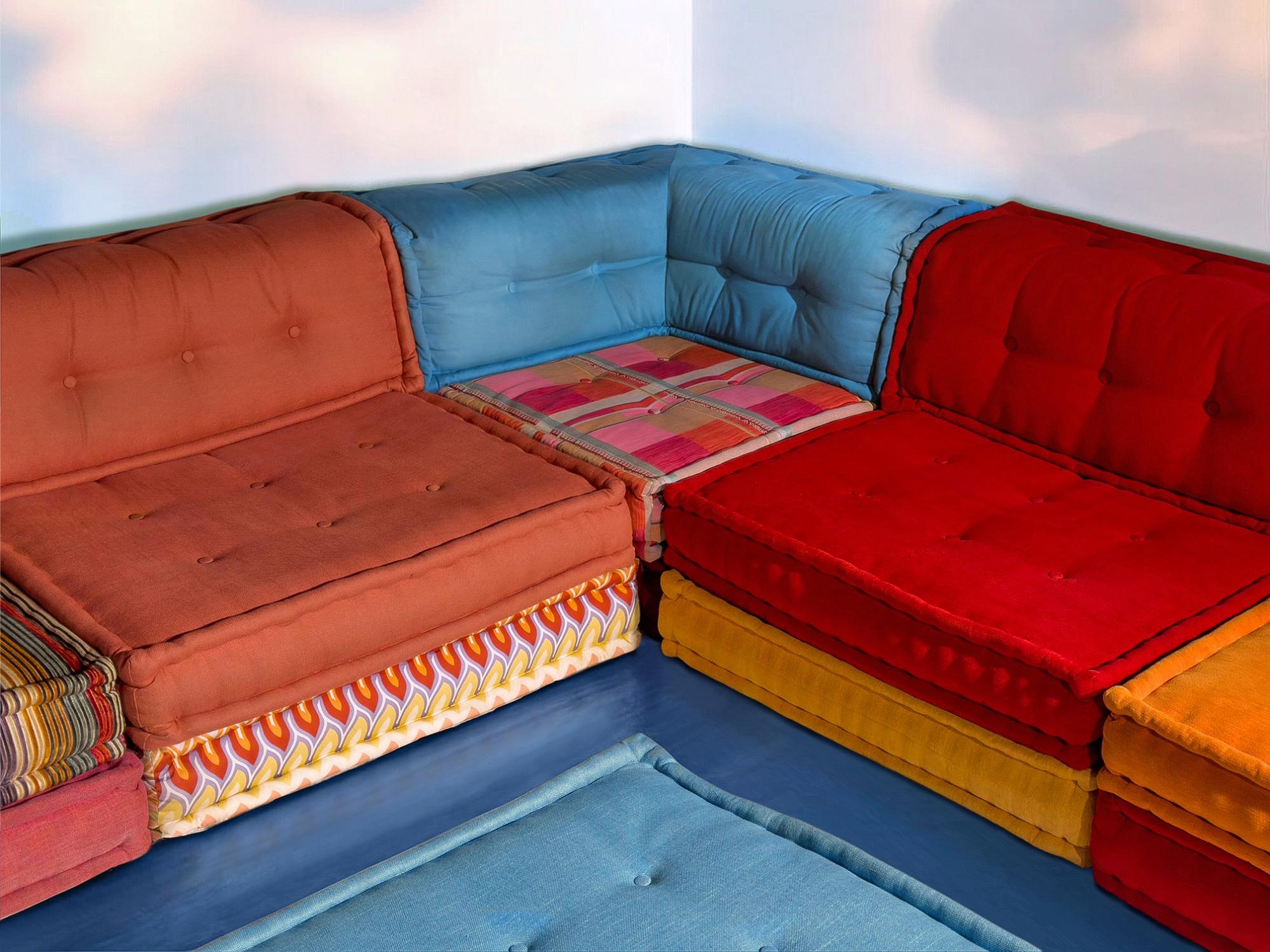Modular Sofa Mah Jong by Kenzo & Missoni for Roche Bobois, Set of 25 Pieces 3