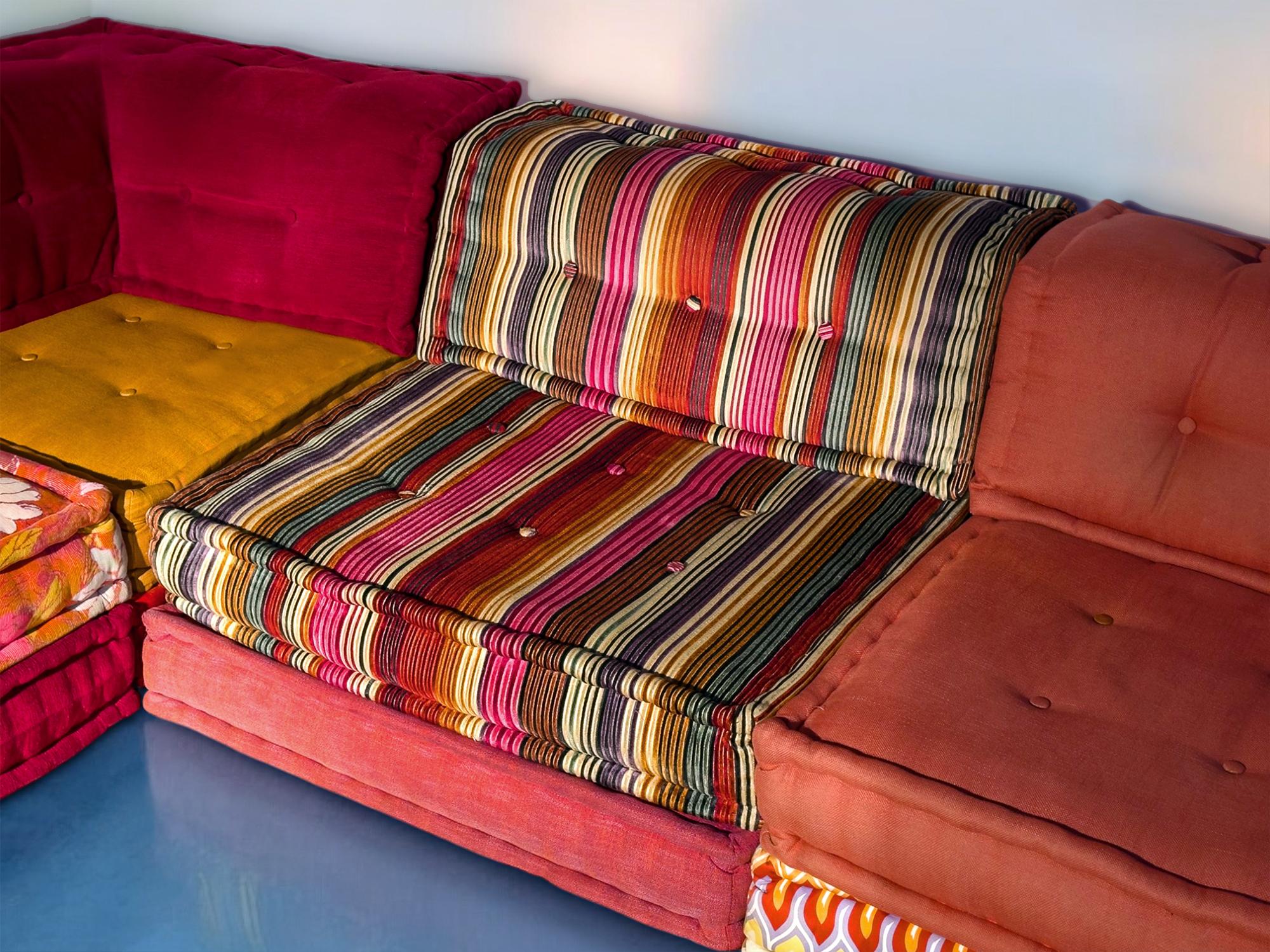 Modular Sofa Mah Jong by Kenzo & Missoni for Roche Bobois, Set of 25 Pieces 5