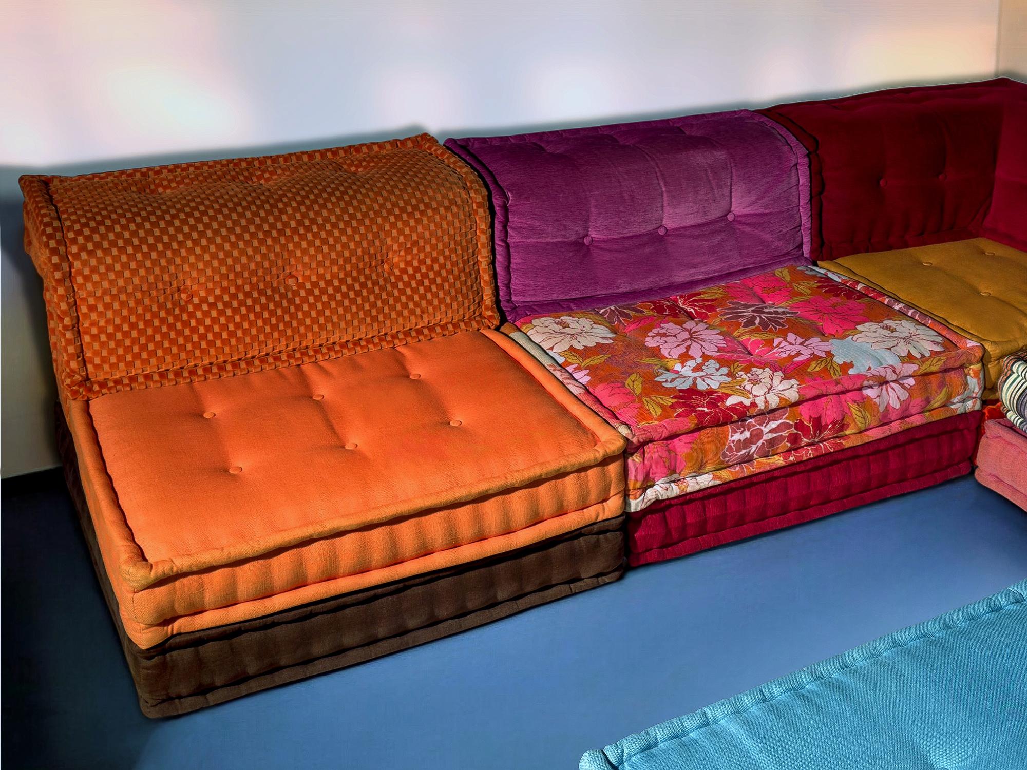 Modular Sofa Mah Jong by Kenzo & Missoni for Roche Bobois, Set of 25 Pieces 7