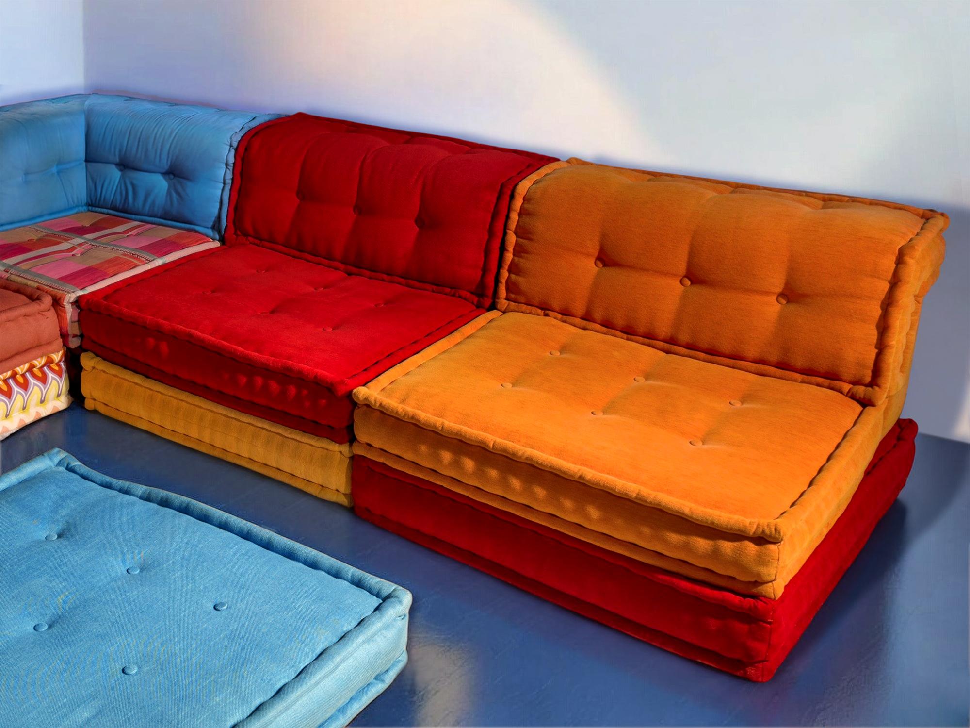 Modular Sofa Mah Jong by Kenzo & Missoni for Roche Bobois, Set of 25 Pieces 2