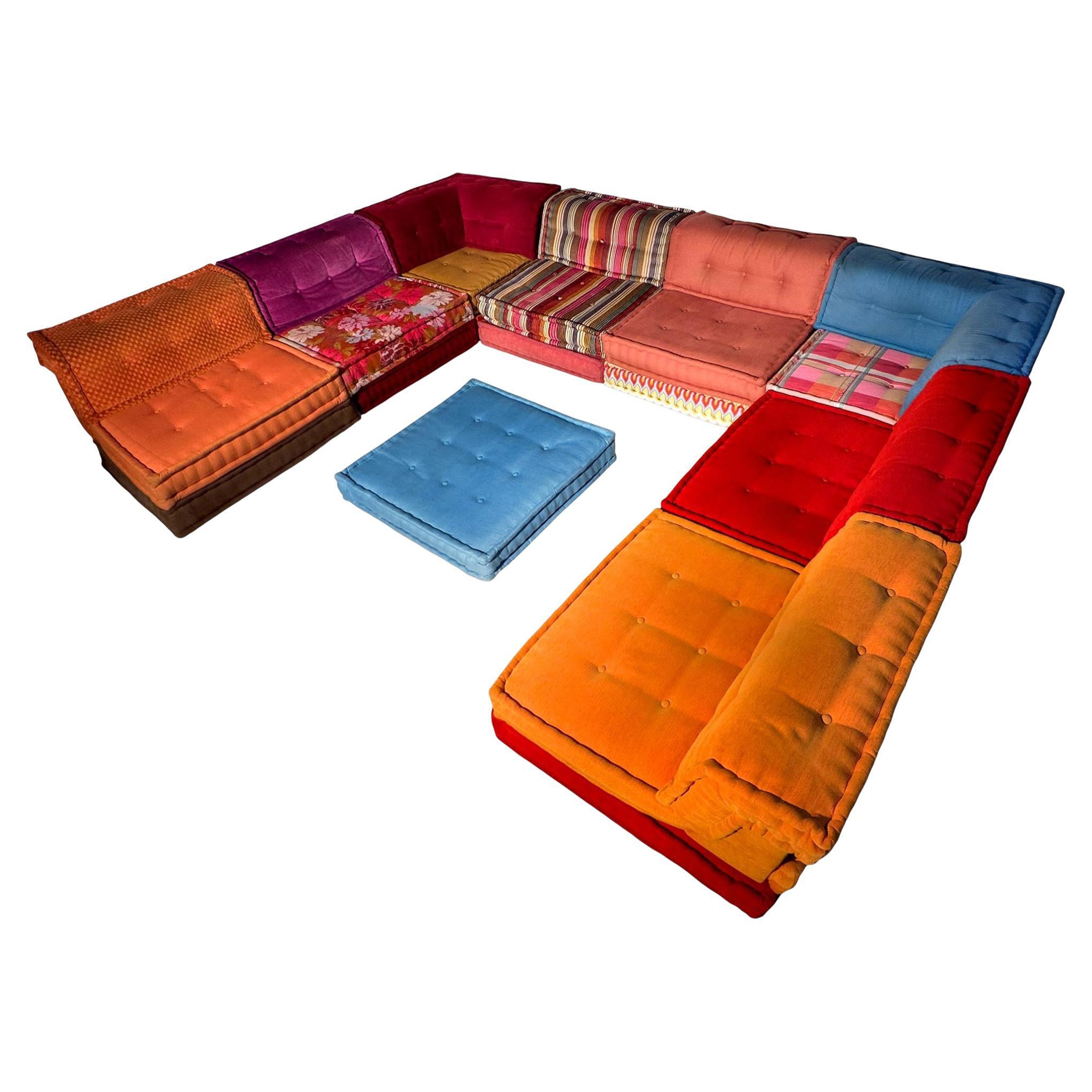 Modular Sofa Mah Jong by Kenzo 
Missoni for Roche Bobois, set of 25 pieces