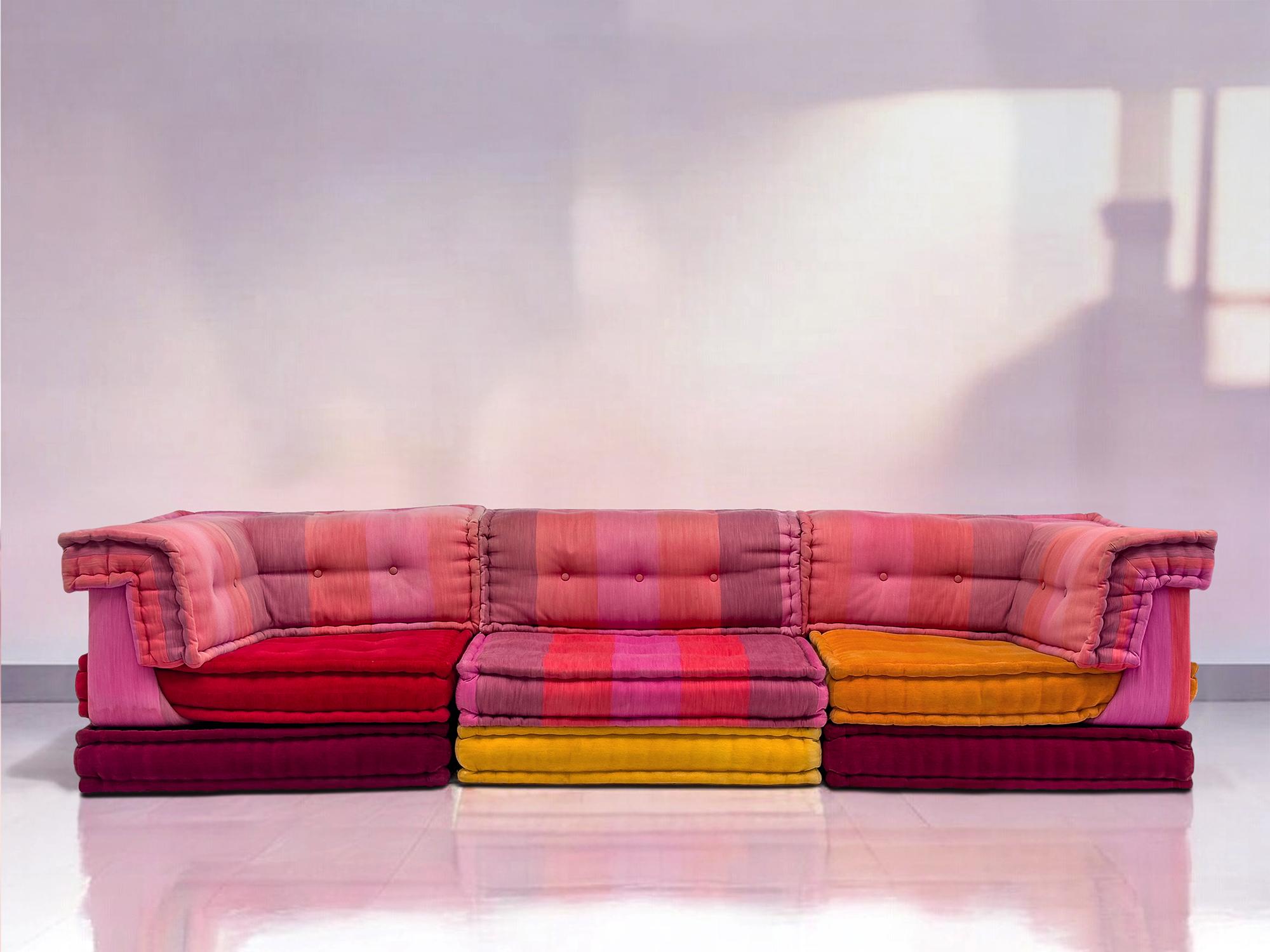 Modular Sofa Mah Jong by Kenzo Takada for Roche Bobois, set of 9 pieces, 2000s 4
