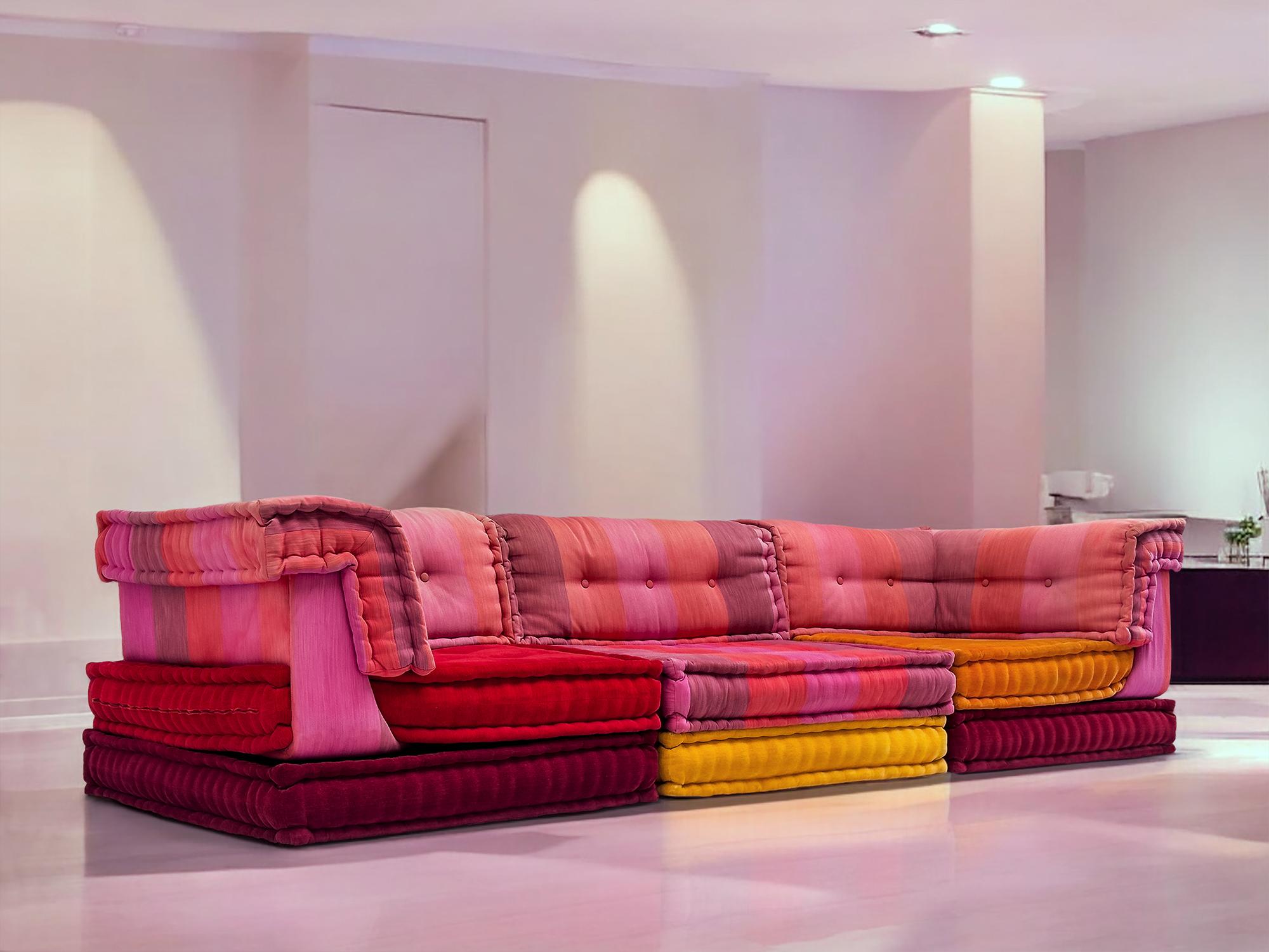 Modular Sofa Mah Jong by Kenzo Takada for Roche Bobois, set of 9 pieces, 2000s 5