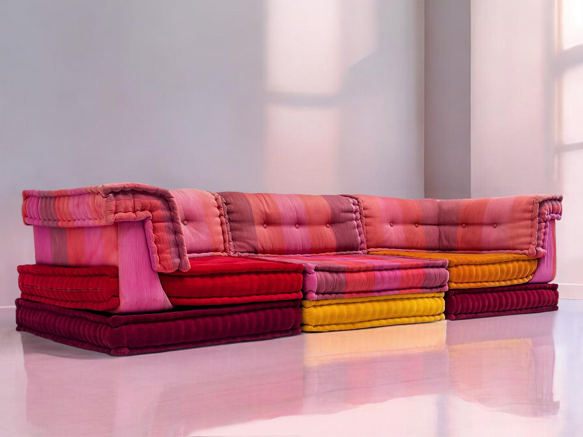 Modular Sofa Mah Jong by Kenzo Takada for Roche Bobois, set of 9 pieces, 2000s 6