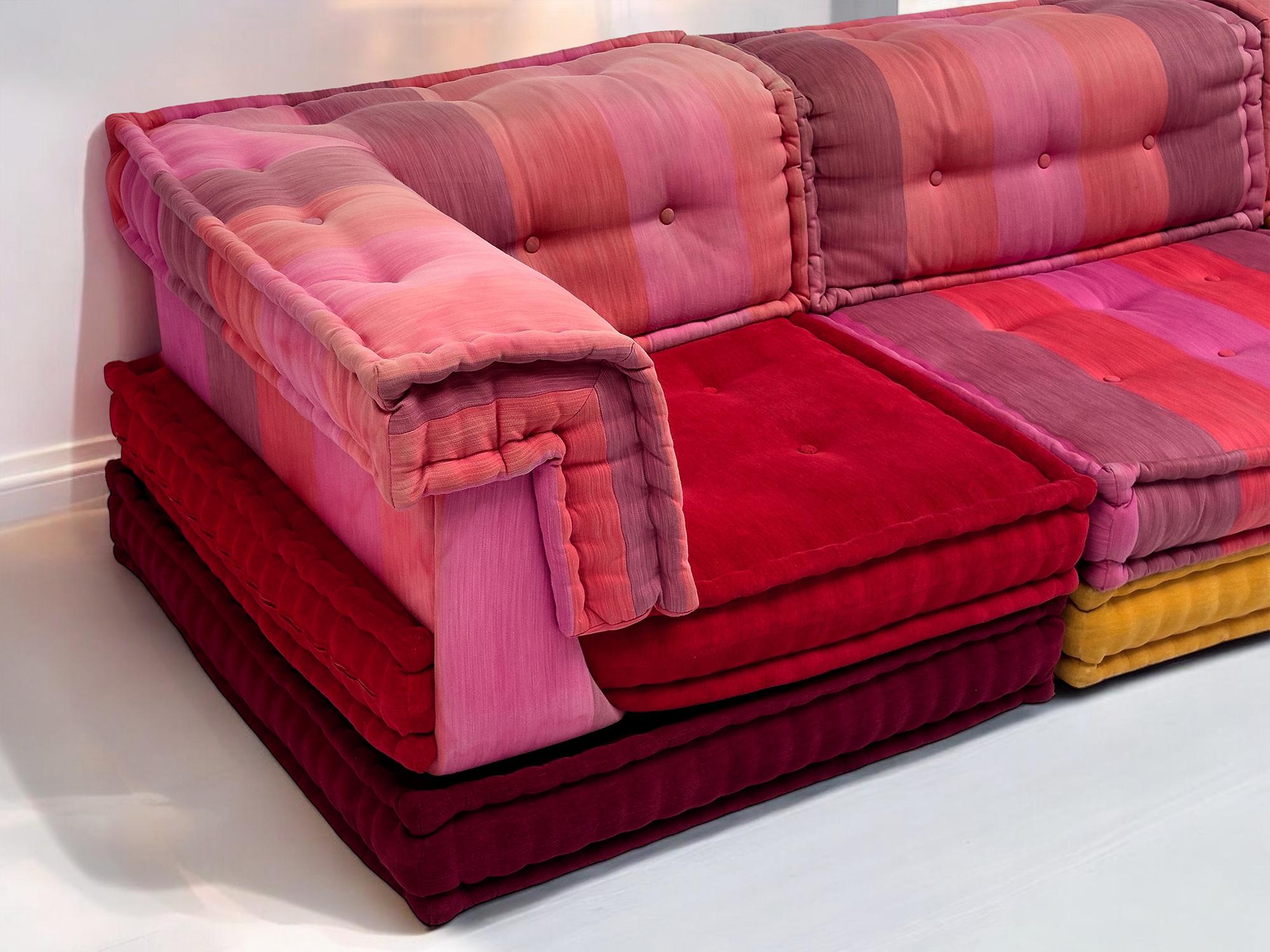 Modular Sofa Mah Jong by Kenzo Takada for Roche Bobois, set of 9 pieces, 2000s 9