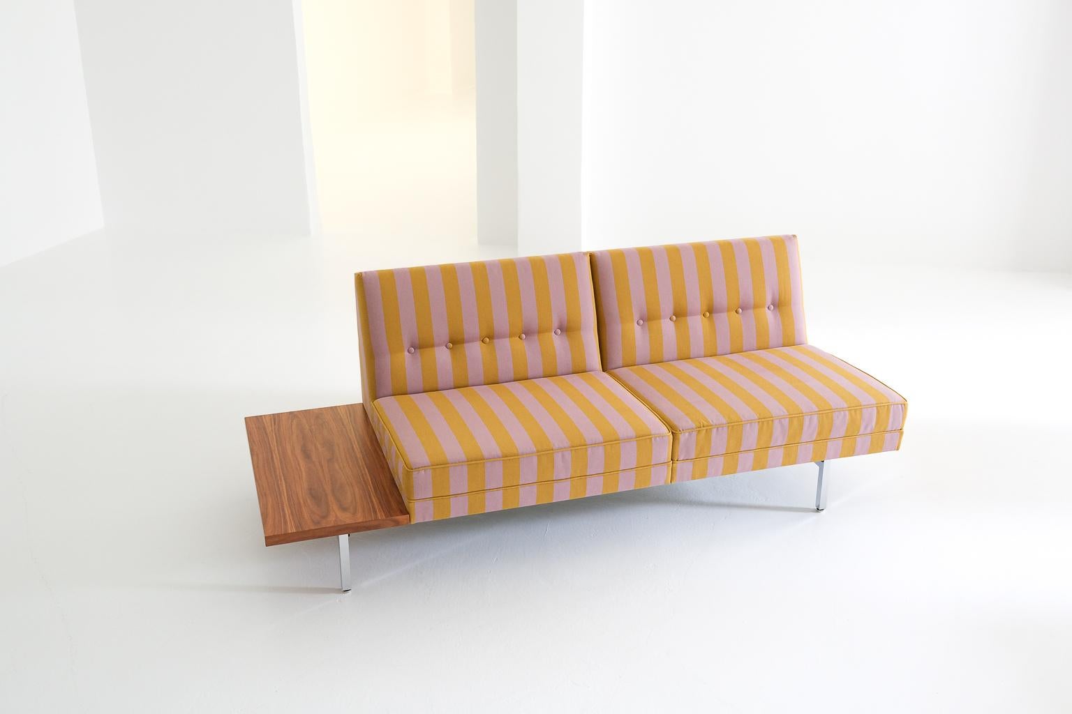 Modular Sofa Seating, Gerogen Nelson for Herman Miller, covered in Dedar fabric For Sale 9
