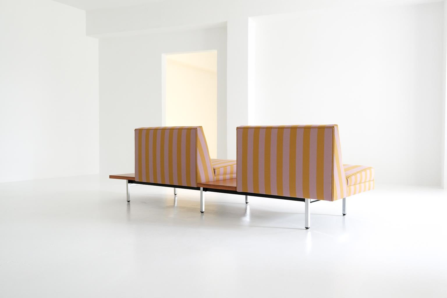 Modular Sofa Seating, Gerogen Nelson for Herman Miller, covered in Dedar fabric For Sale 1