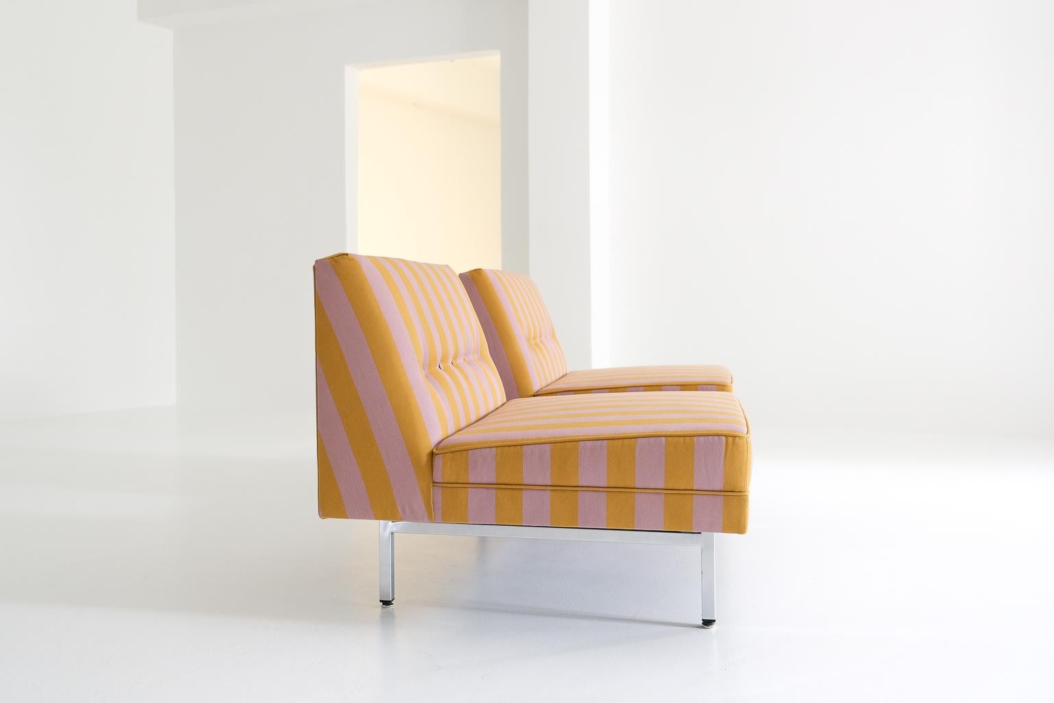 Modular Sofa Seating, Gerogen Nelson for Herman Miller, covered in Dedar fabric For Sale 2