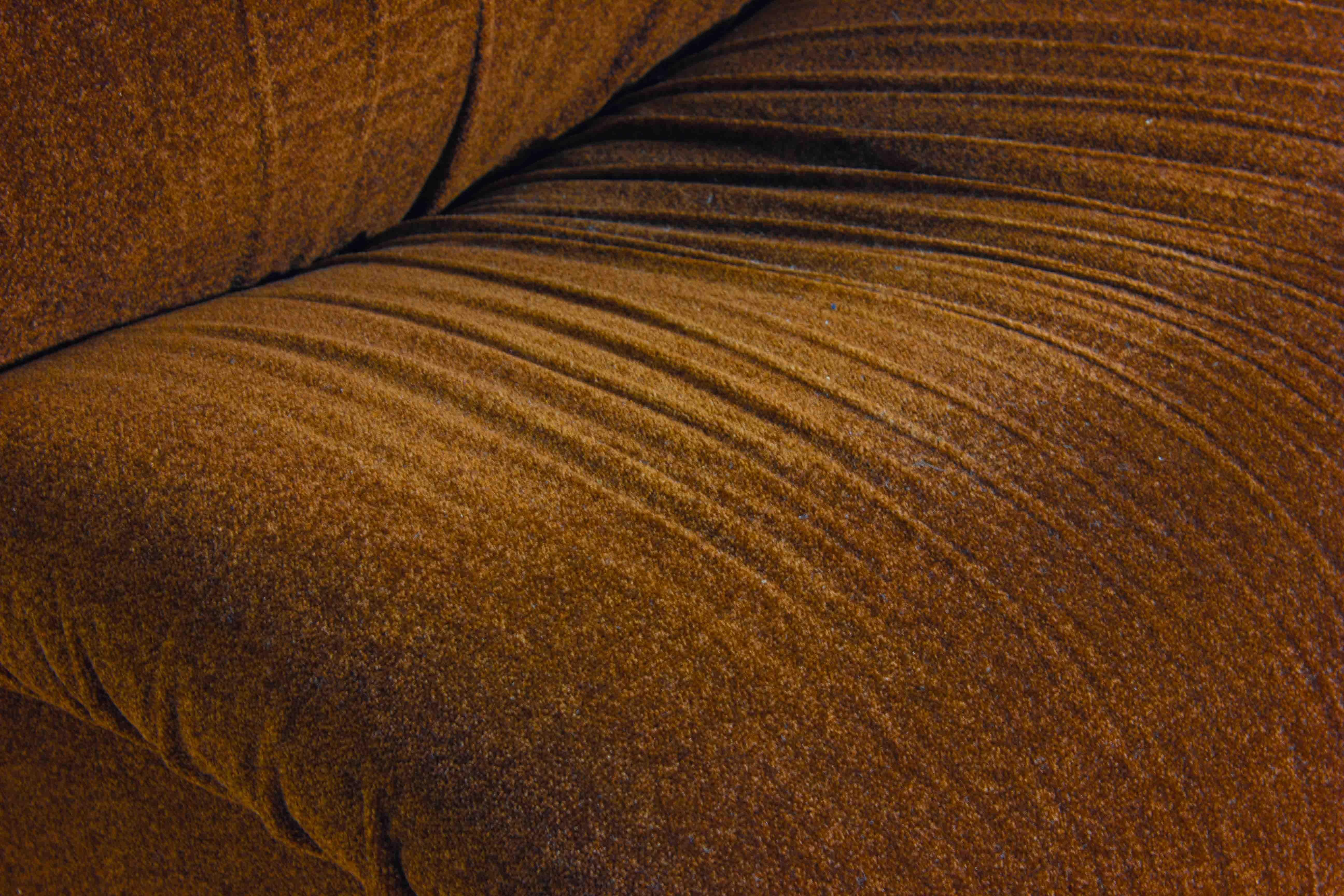 Modular Sofa Set in rust-brown fabric by Doimo, Italy (1970s) en vente 2