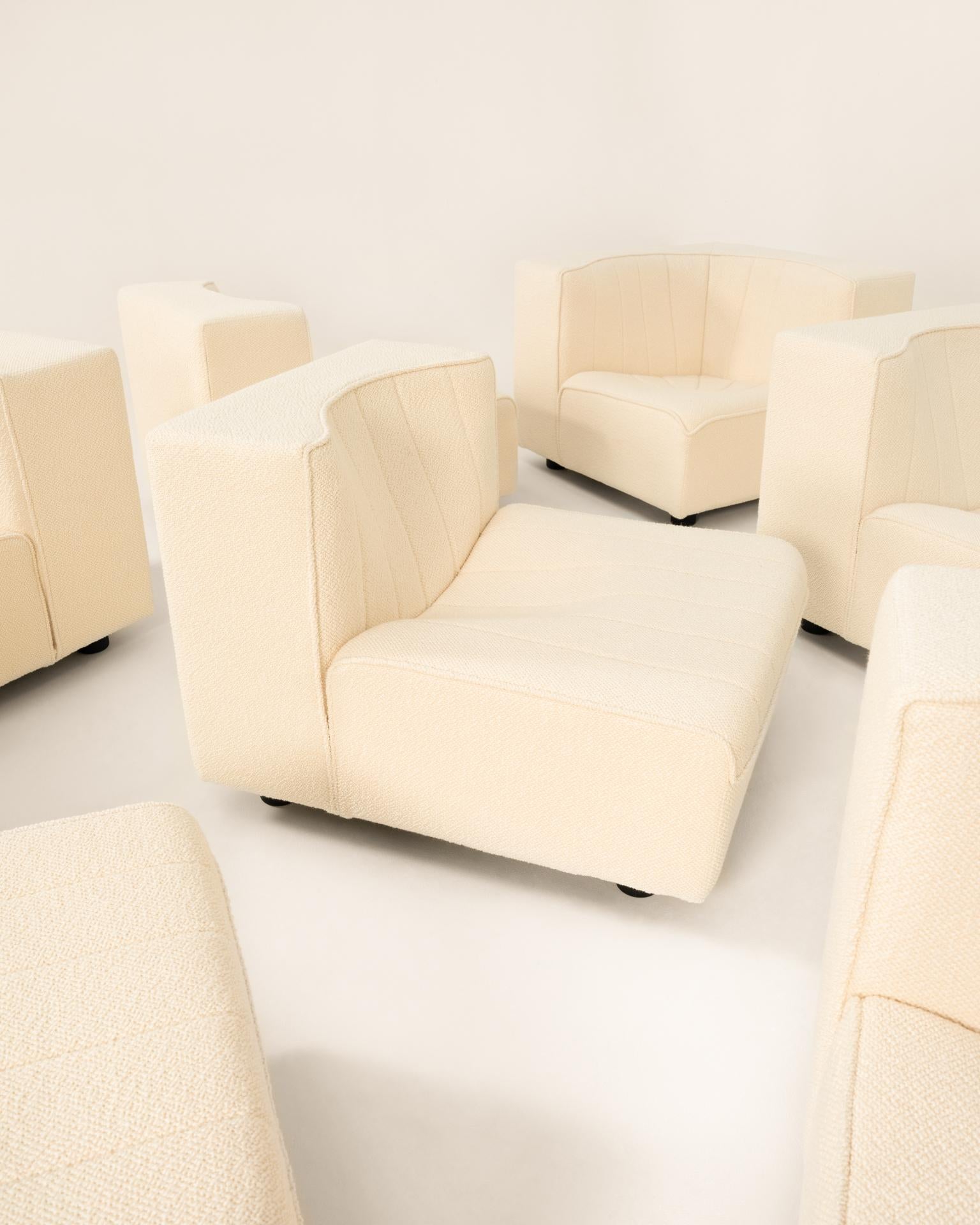 Fabric Modular sofa - Tito Agnoli  - Italy 1969 For Sale