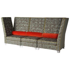 Modular Sofa Tosca, Rubelli Fabric, Made in Italy