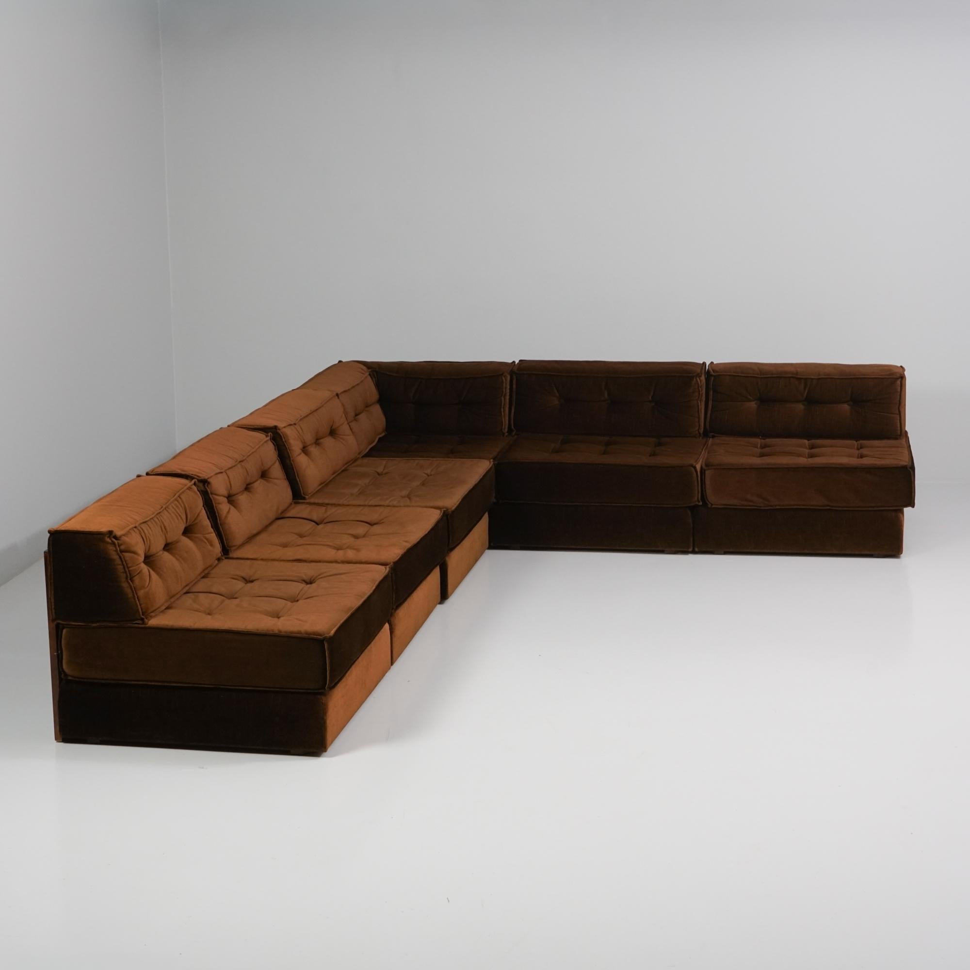Tissu Canapé modulaire, Vilka, 1970/1980s en vente