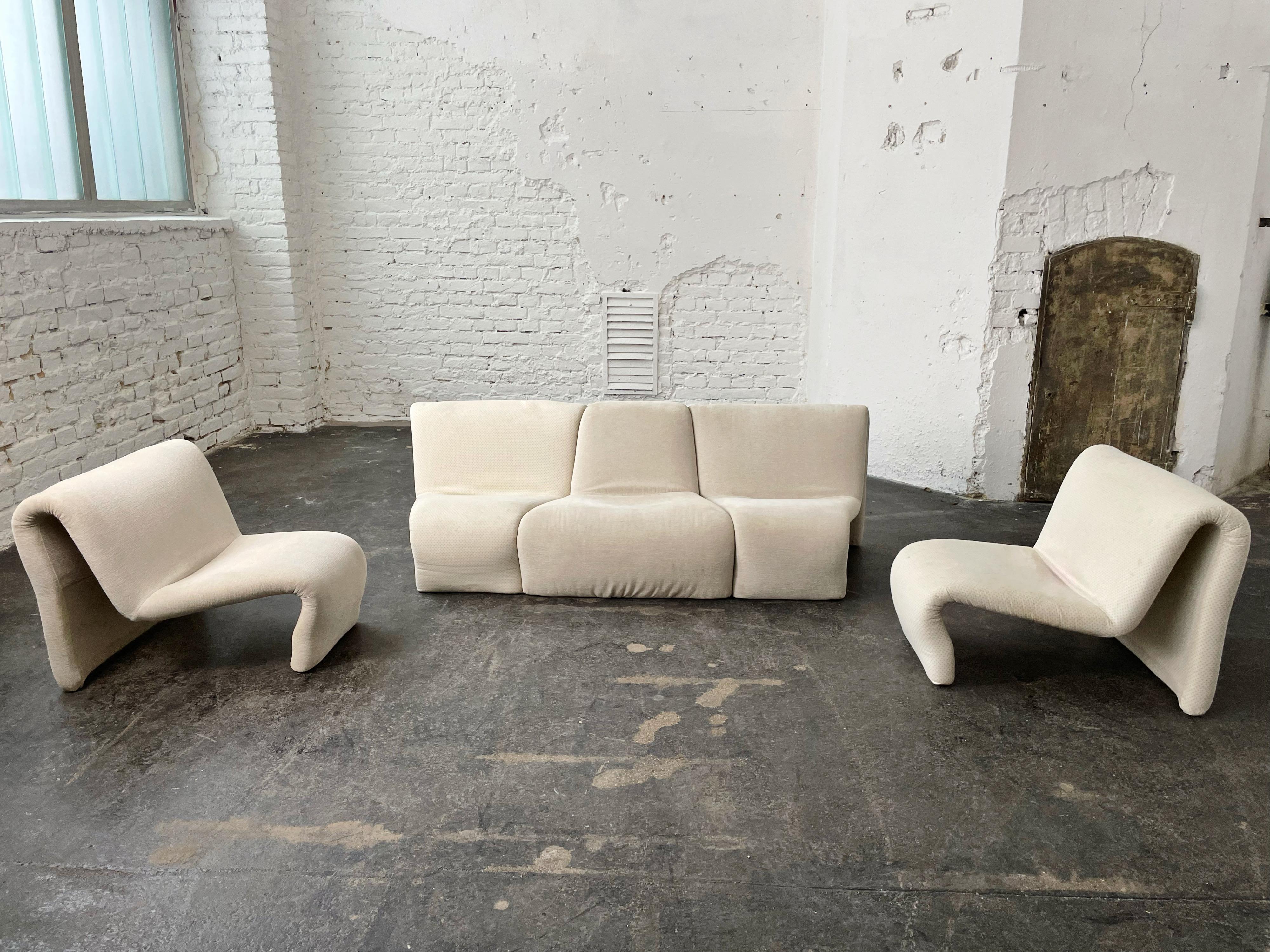 Mid-Century Modern Modular Sofa von Karl Wittmann für Wittmann nach Pierre Paulin For Sale
