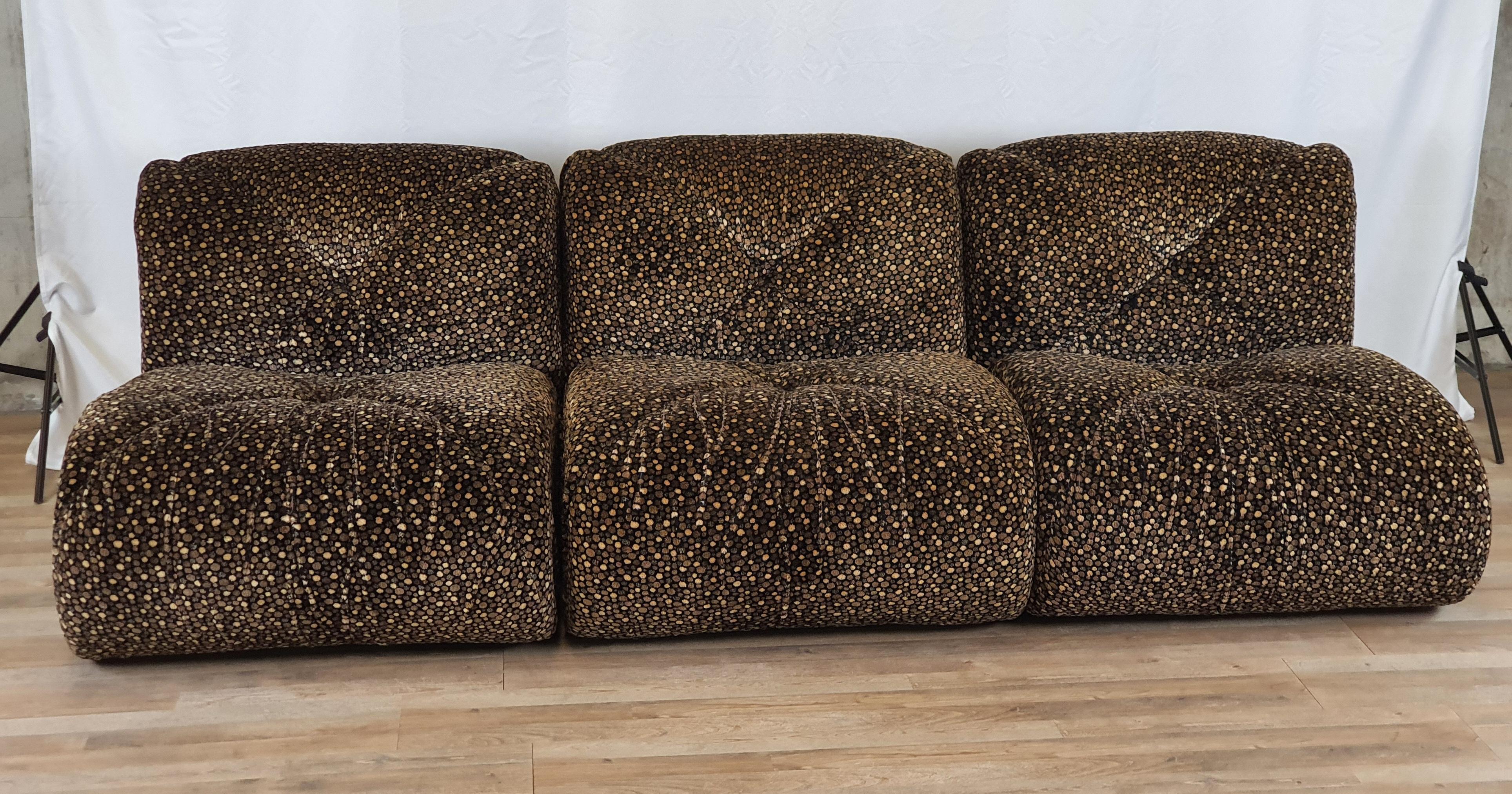 Modular Sofa with Corner and Armchairs 4