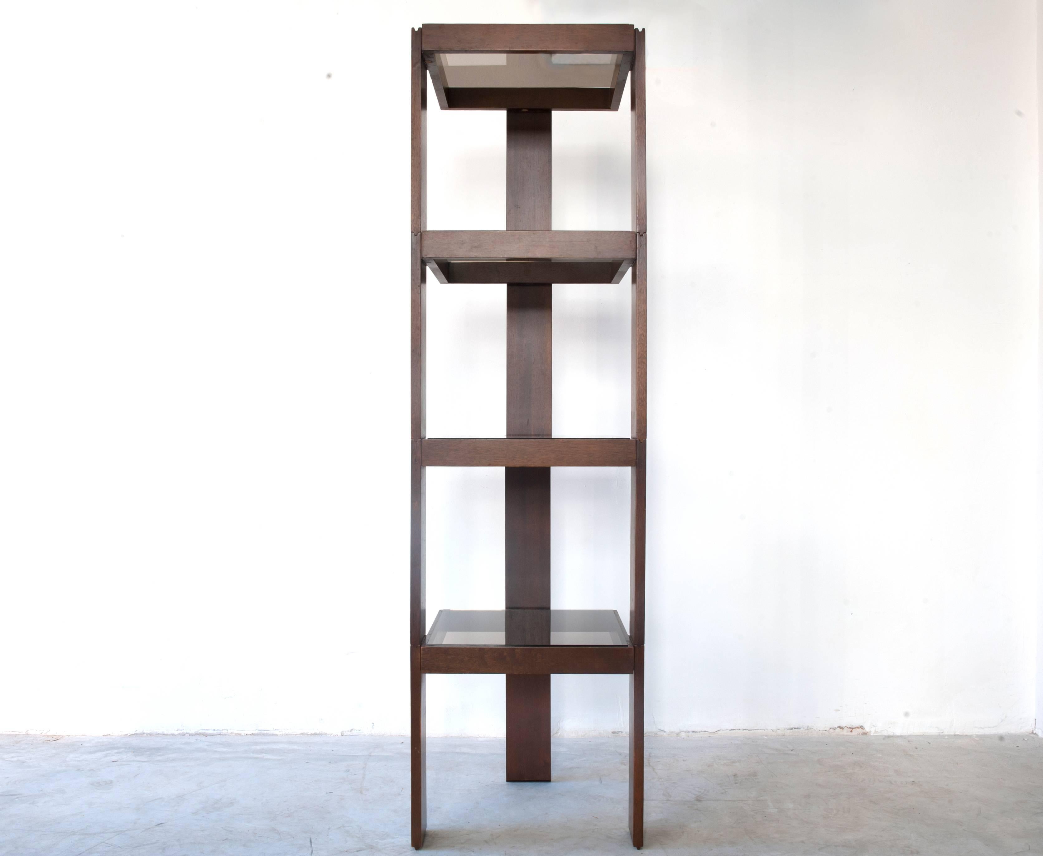 Tables basses et tables d'appoint modulaires empilables en bois massif de Frattini pour Cassina 6