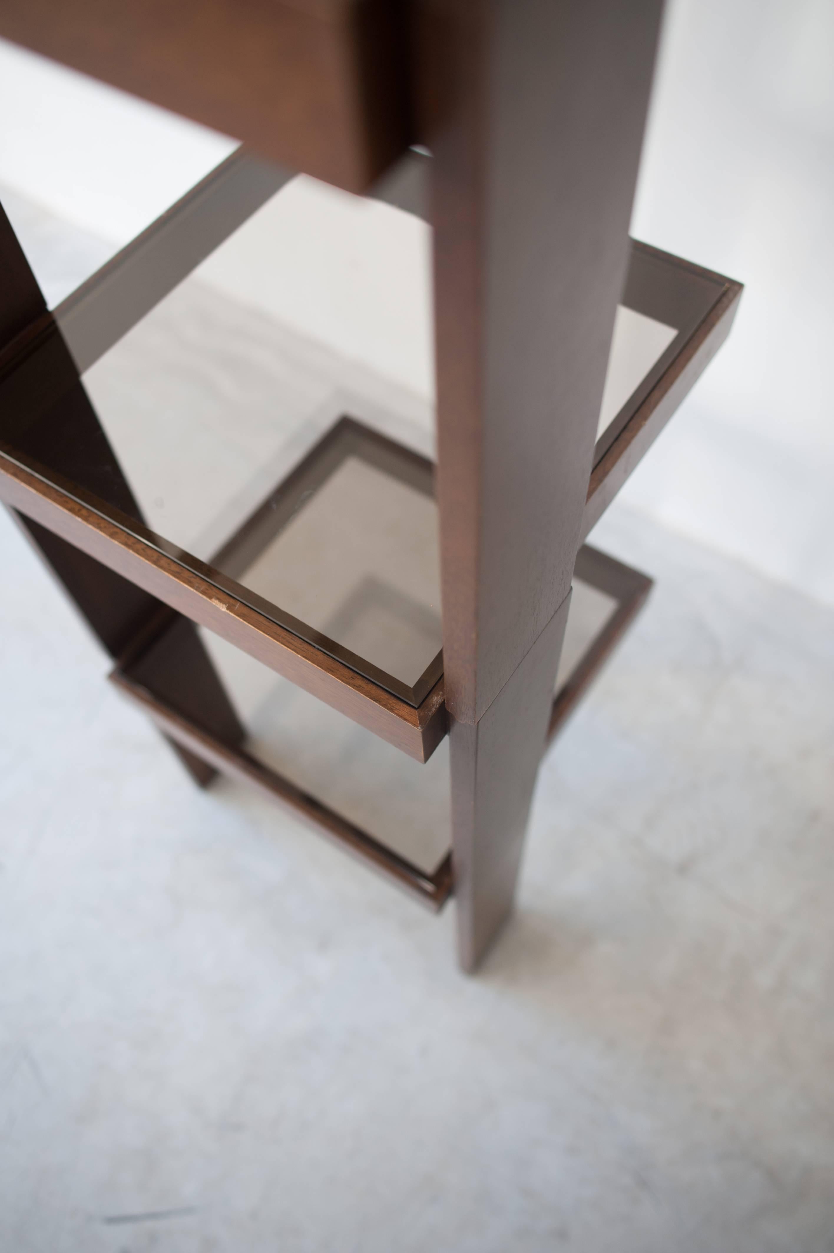 Italian Modular Stackable Solid Wood Coffee, Side Tables by Frattini for Cassina For Sale