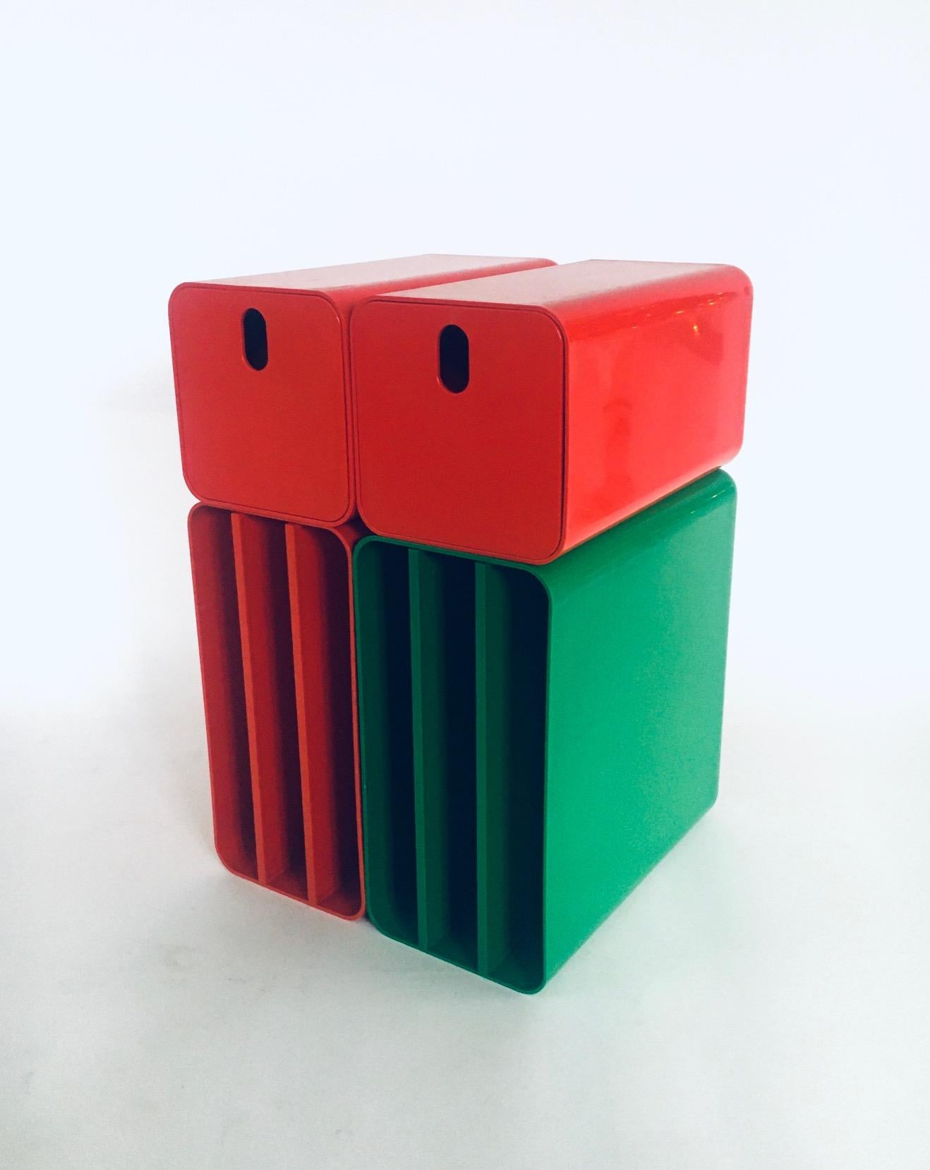 Mid-Century moderno Set di contenitori modulari di Georges Coslin per Up Collezioni Longato, Italia anni '60 in vendita