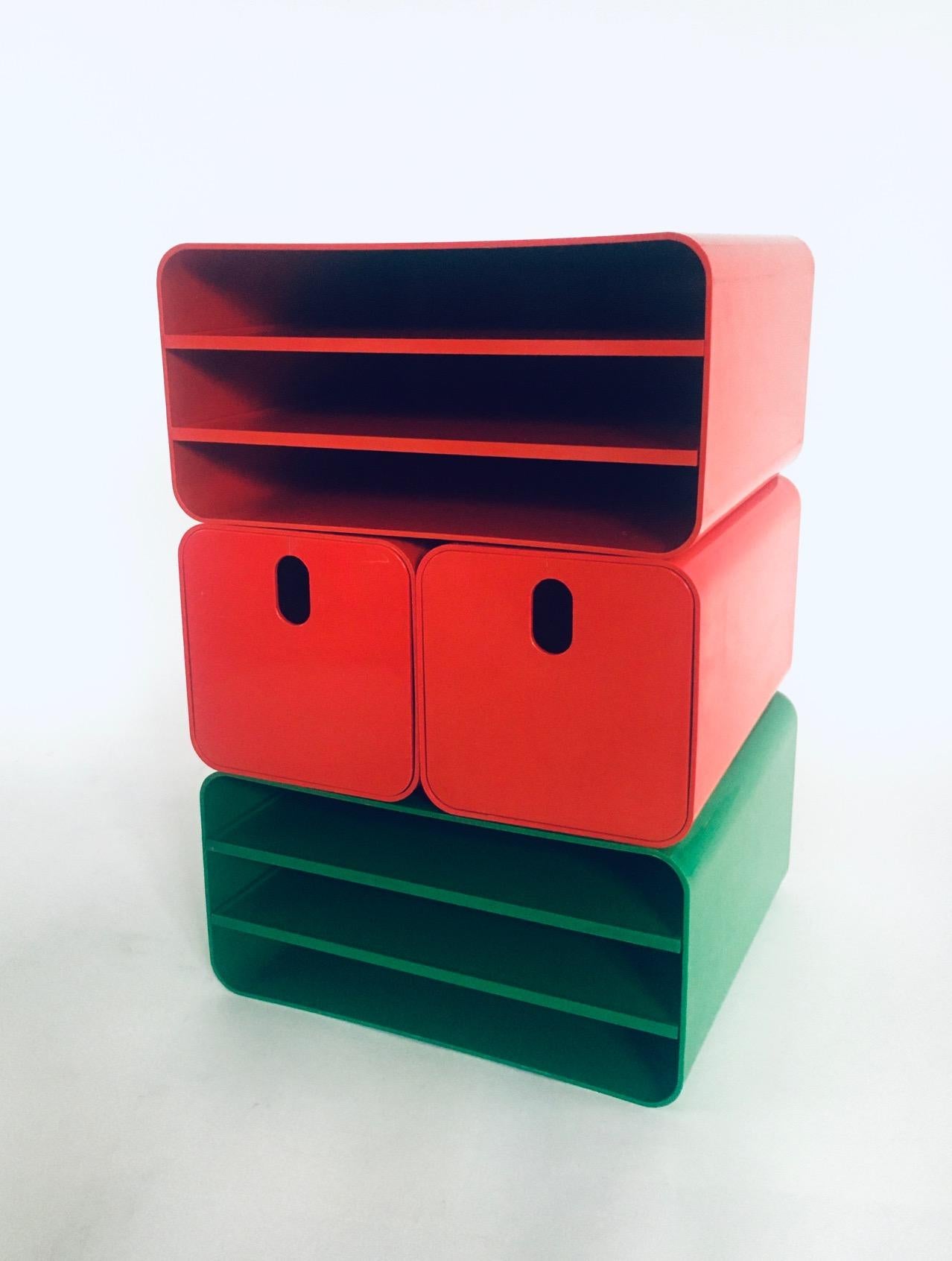 Metà XX secolo Set di contenitori modulari di Georges Coslin per Up Collezioni Longato, Italia anni '60 in vendita