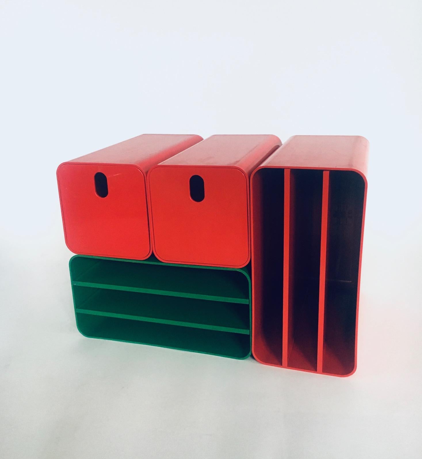 Plastica Set di contenitori modulari di Georges Coslin per Up Collezioni Longato, Italia anni '60 in vendita