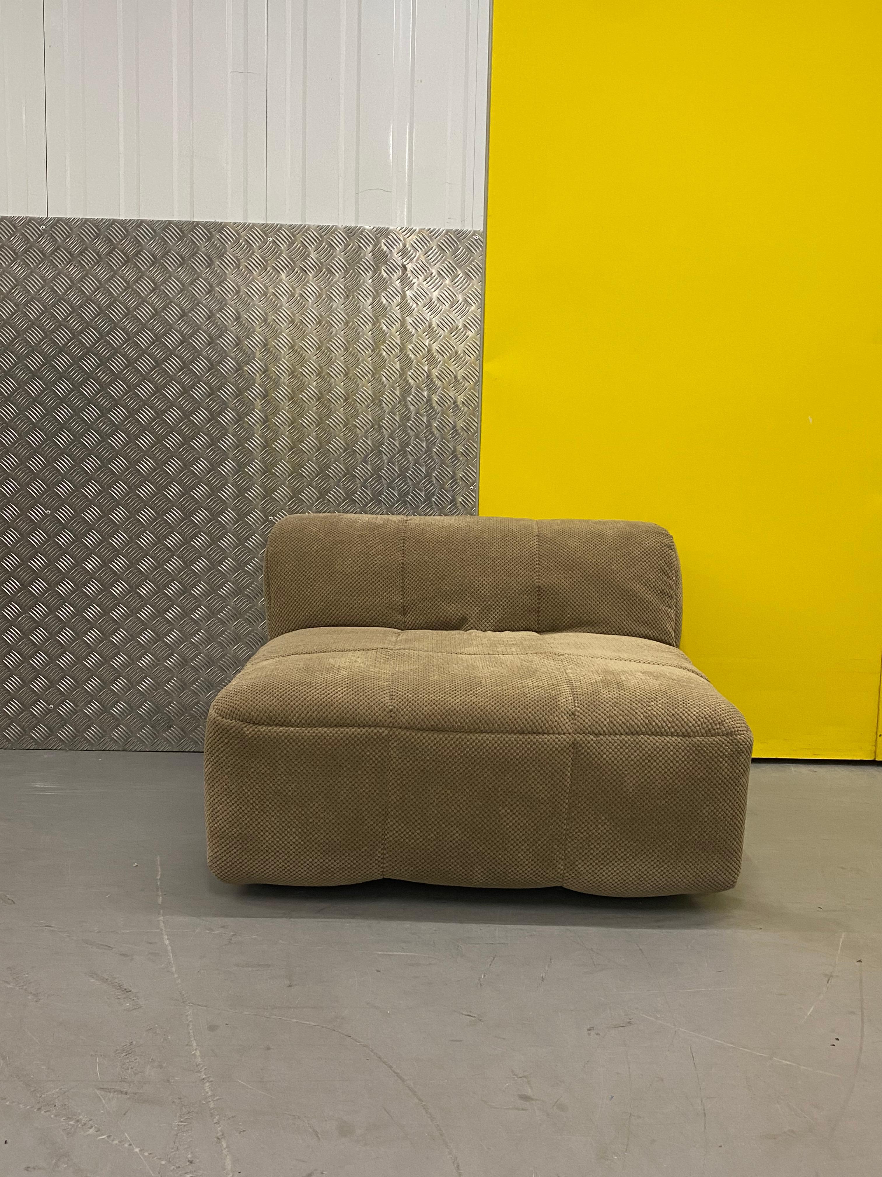 Modulares Sofa mit Streifen von Cini Boeri. 1970er Jahre (Moderne) im Angebot