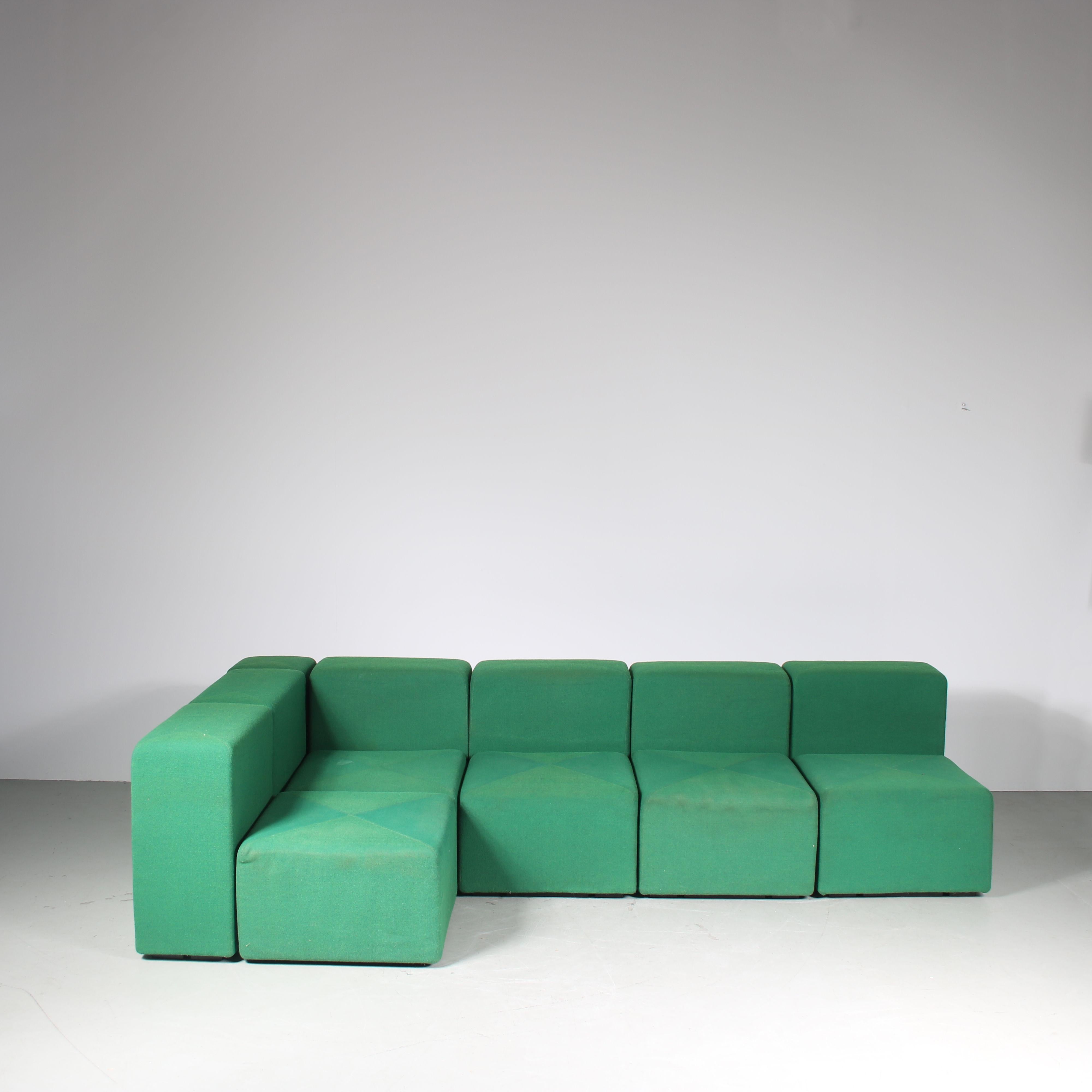 A fantastic 12-piece modular sofa, model Systema 61, designed by Giancarlo Piretti and manufactured by Anonima Castelli in Italy around 1970.

This iconic piece is a highly recognizable and much sought after piece of mid-century design! It contains