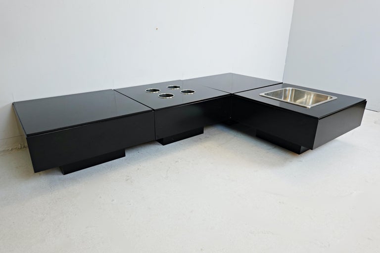 Modular Table by Willy Rizzo For Sale 4