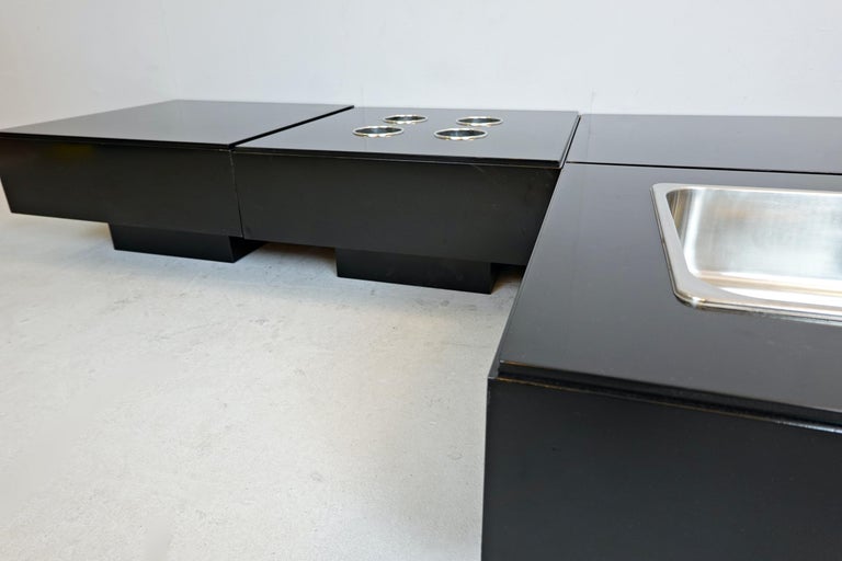 Modular Table by Willy Rizzo For Sale 5