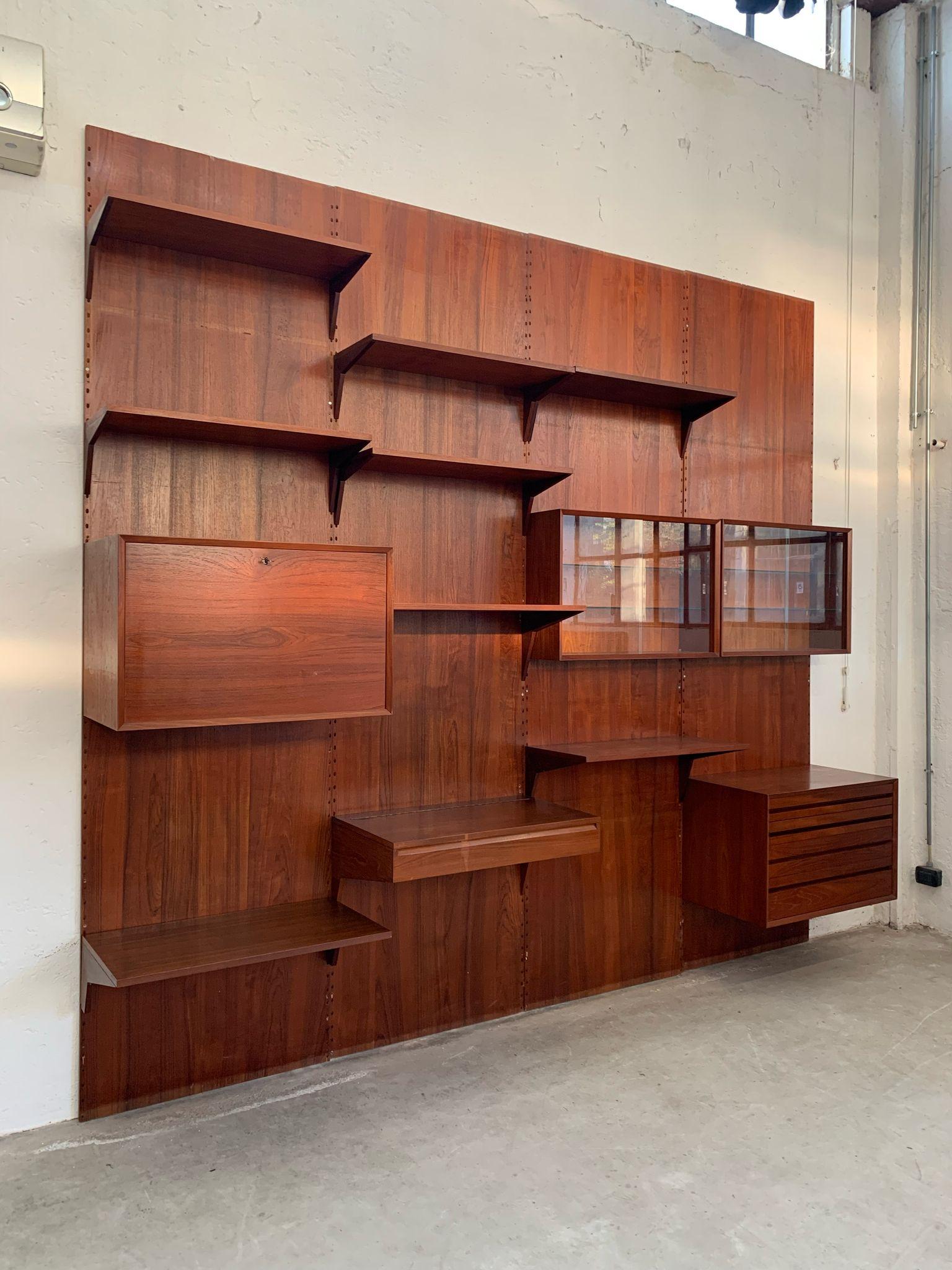 Modular Teak Bookcase by Poul Cadovius, Denmark, 1960s (Teakholz) im Angebot