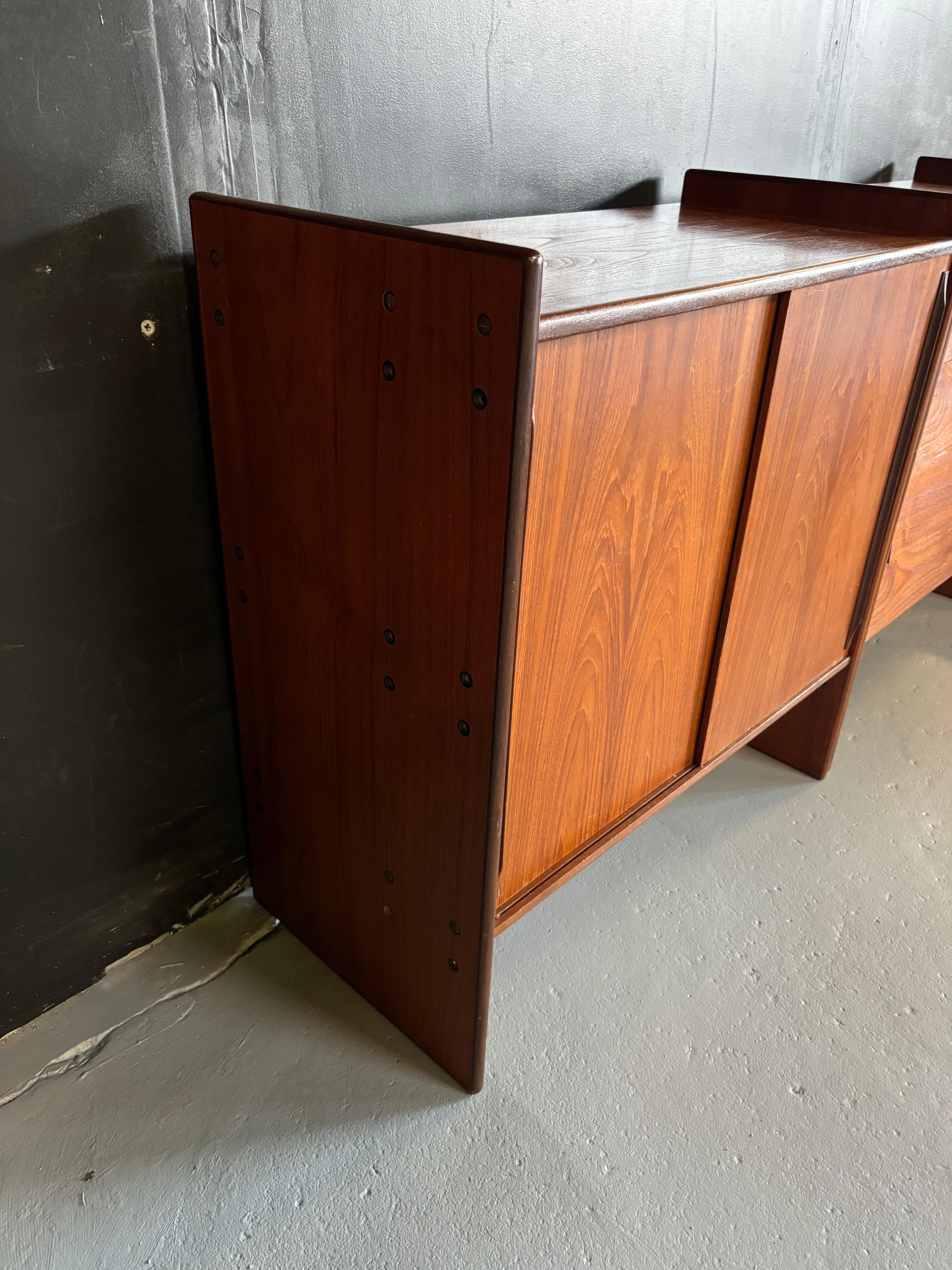 Modular Teak Danish Cabinets, Set of 2 In Good Condition In Philadelphia, PA