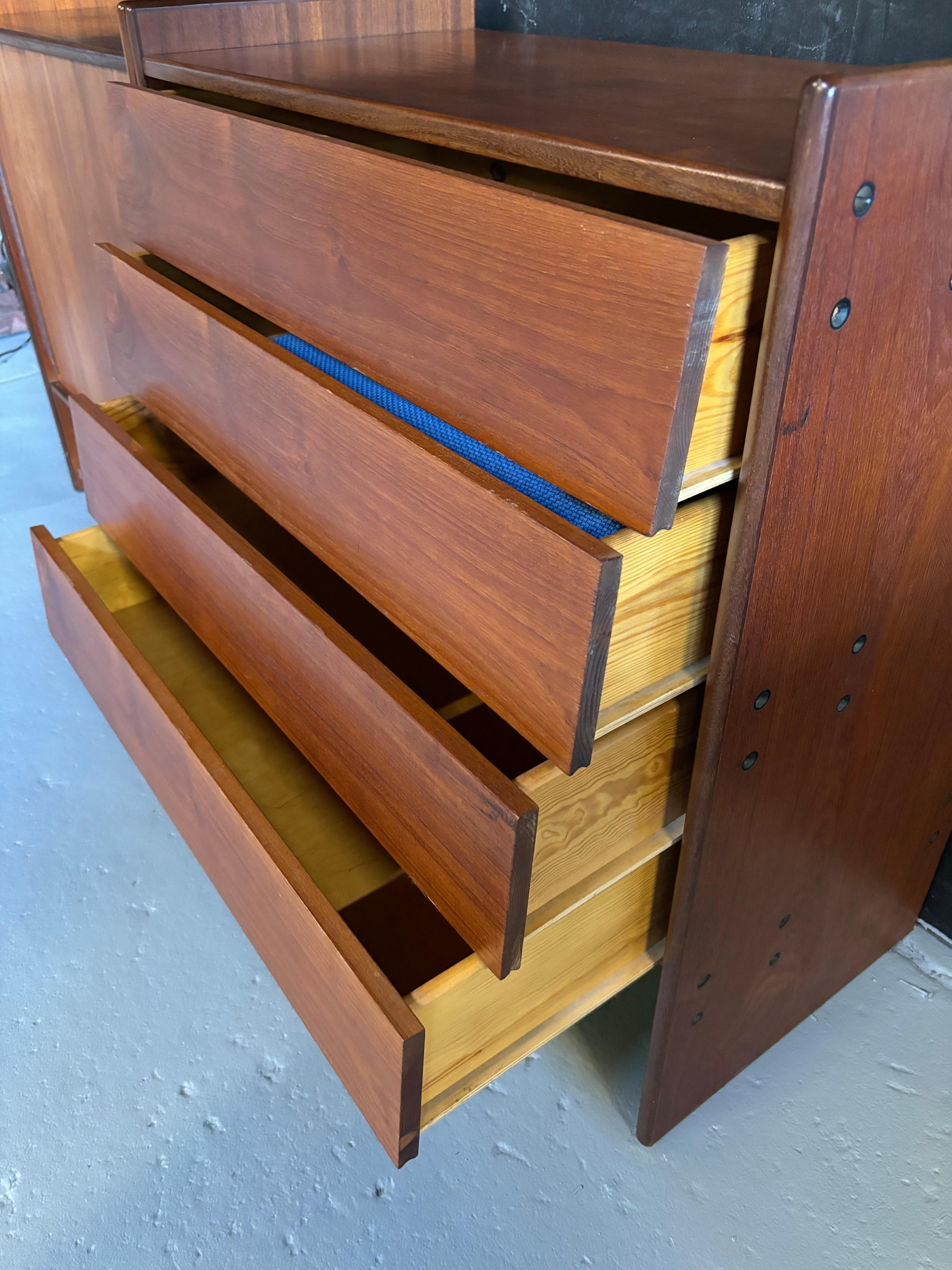 Modular Teak Danish Cabinets, Set of 2 1